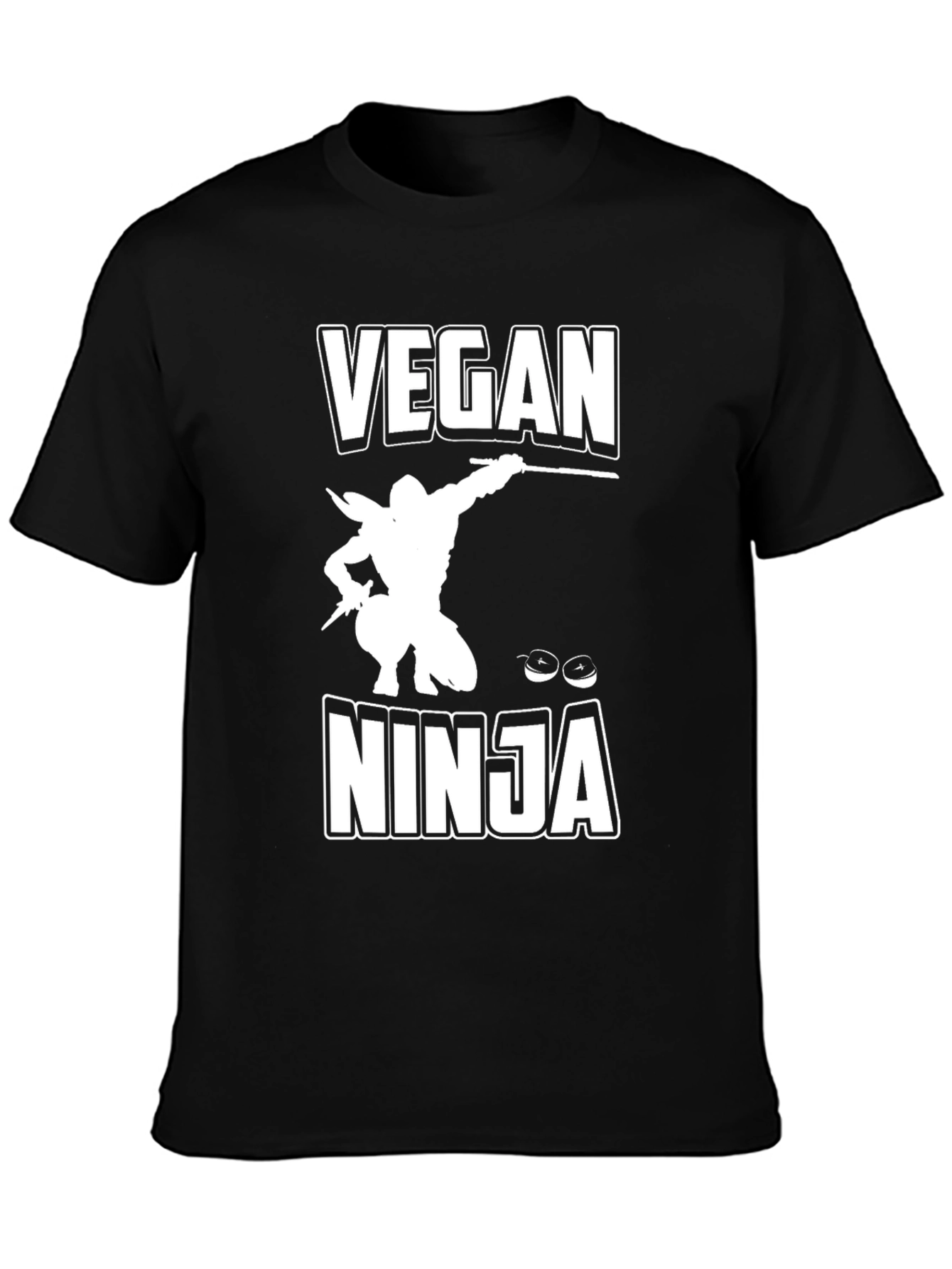 Vegan Ninja Graphic T-Shirt - Cool & Comfortable