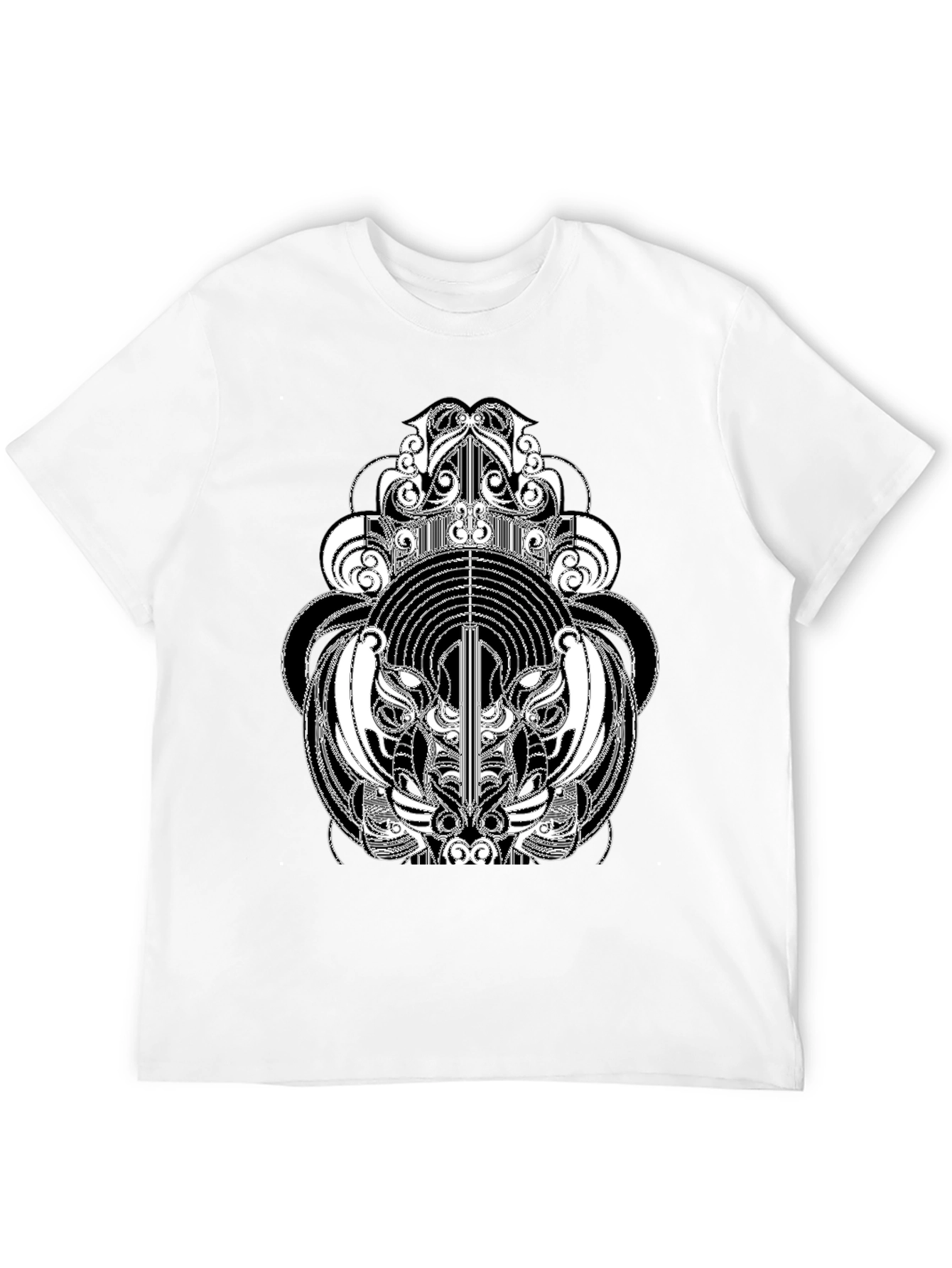 Abstract Graphic Tee - Black