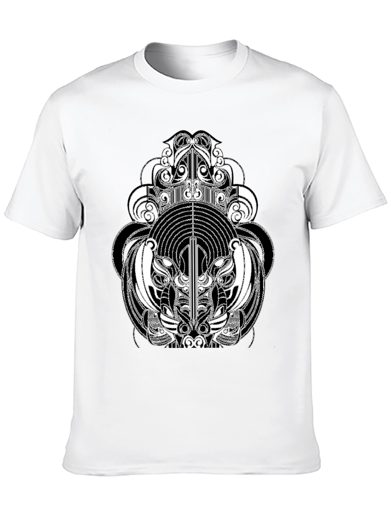 Abstract Graphic Tee - Black
