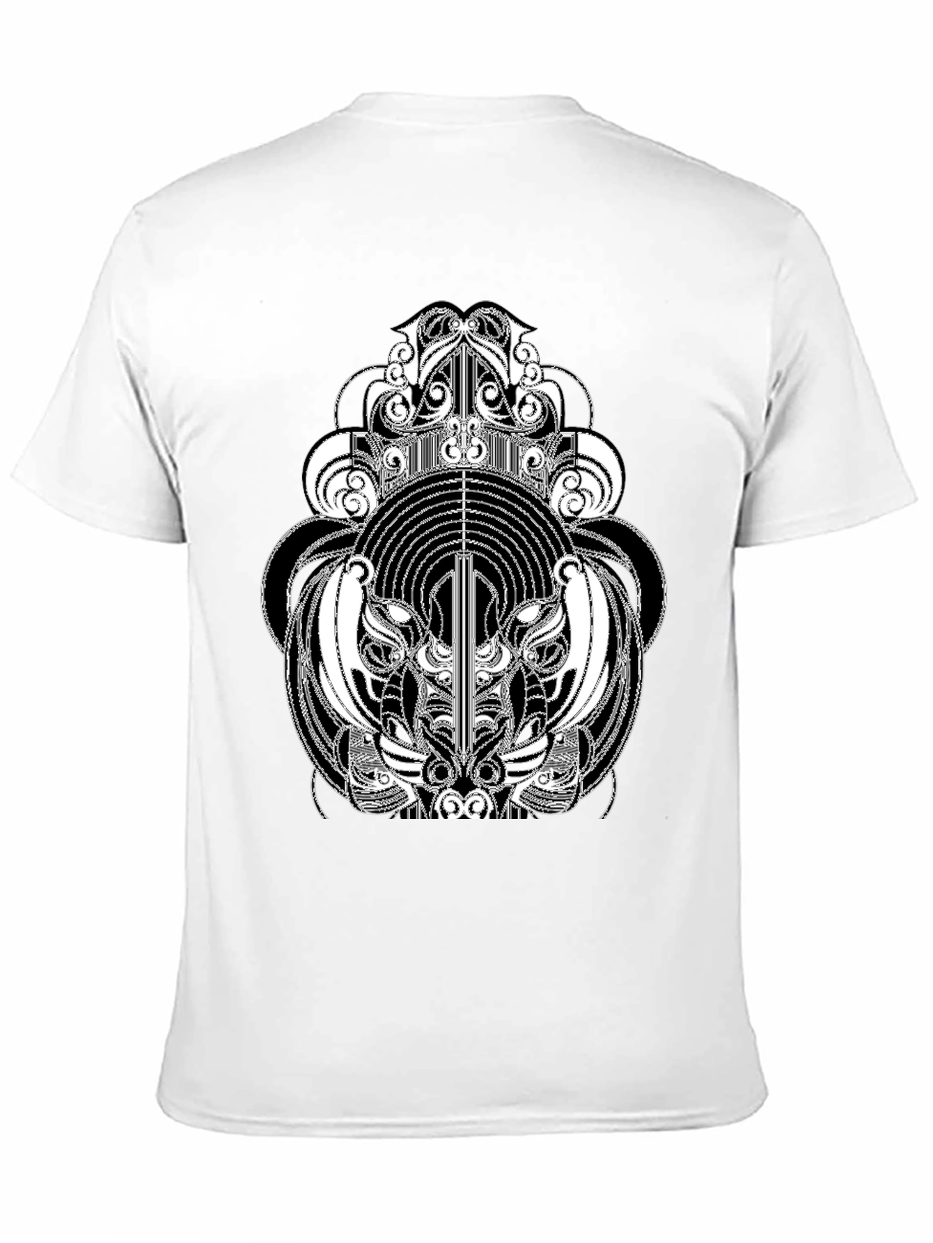 Abstract Graphic Tee - Black