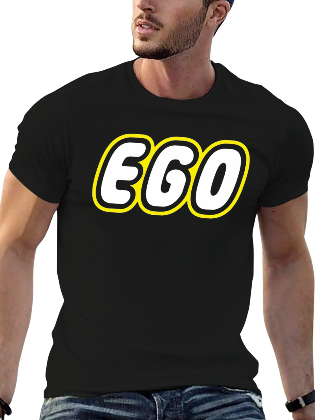 EGO T-Shirt -  Black Cotton Tee