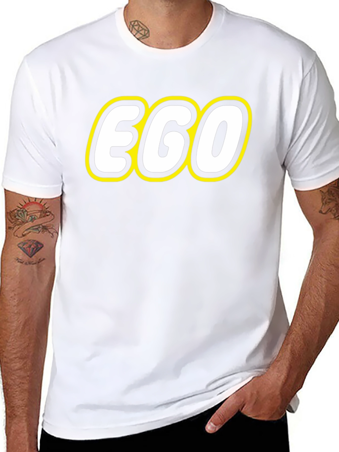 EGO T-Shirt -  Black Cotton Tee