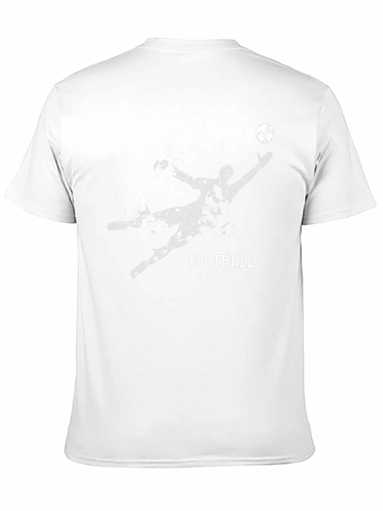 Mens Black Football Graphic Tee Shirt