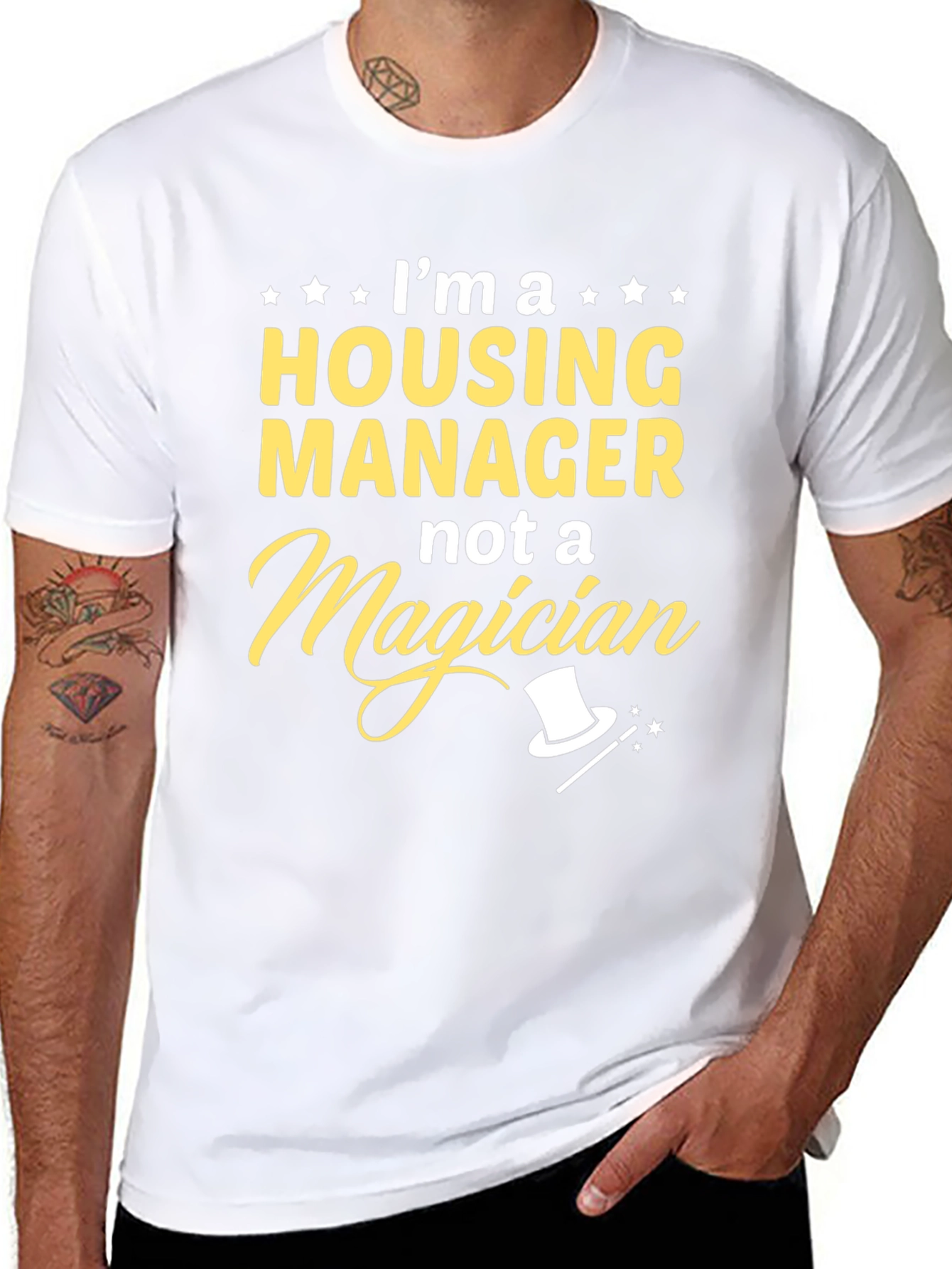 Housing Manager Not a Magician Graphic Tee