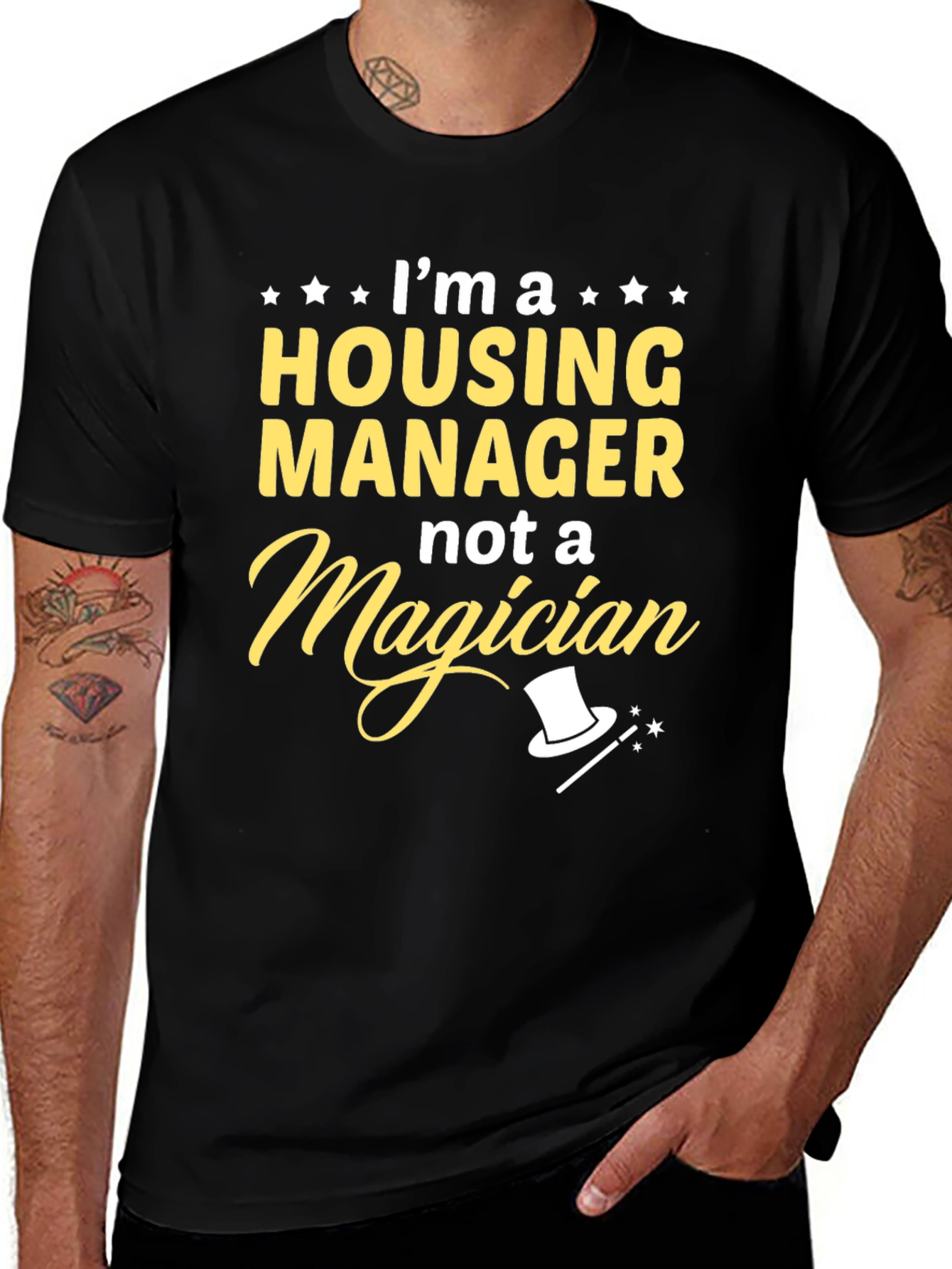 Housing Manager Not a Magician Graphic Tee