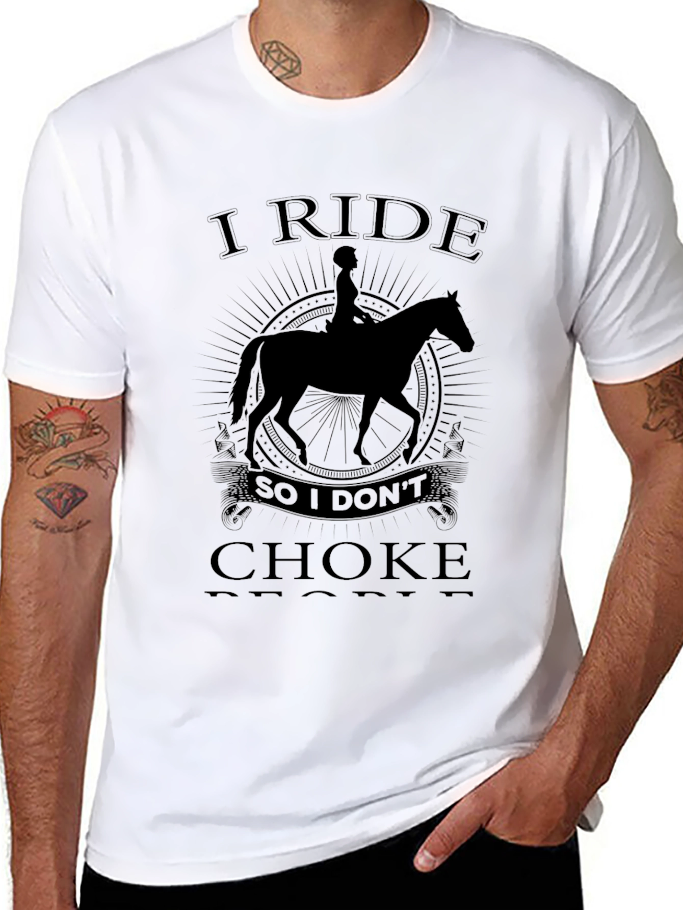 I Ride So I Dont Choke People T-Shirt
