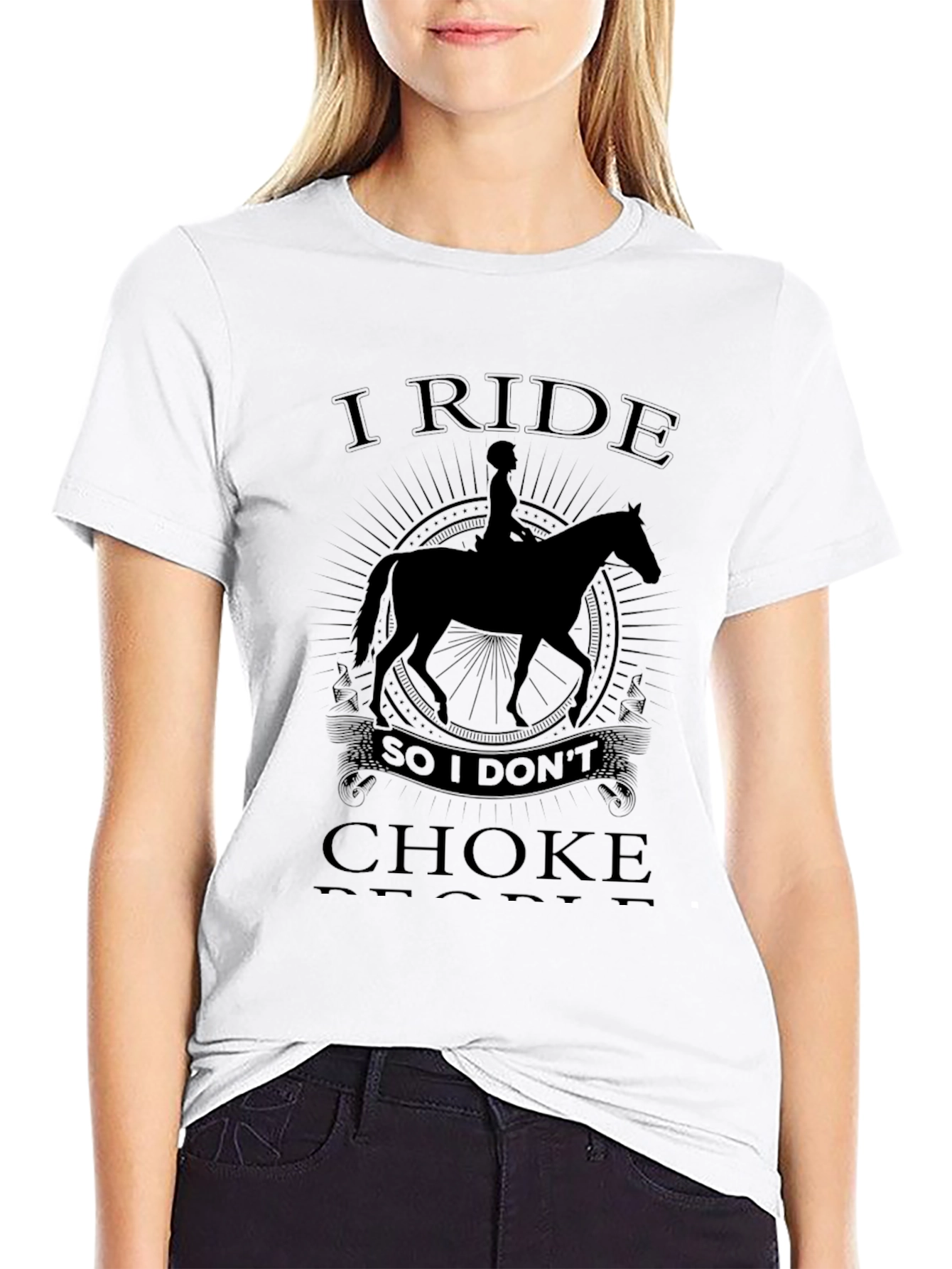 I Ride So I Dont Choke People T-Shirt