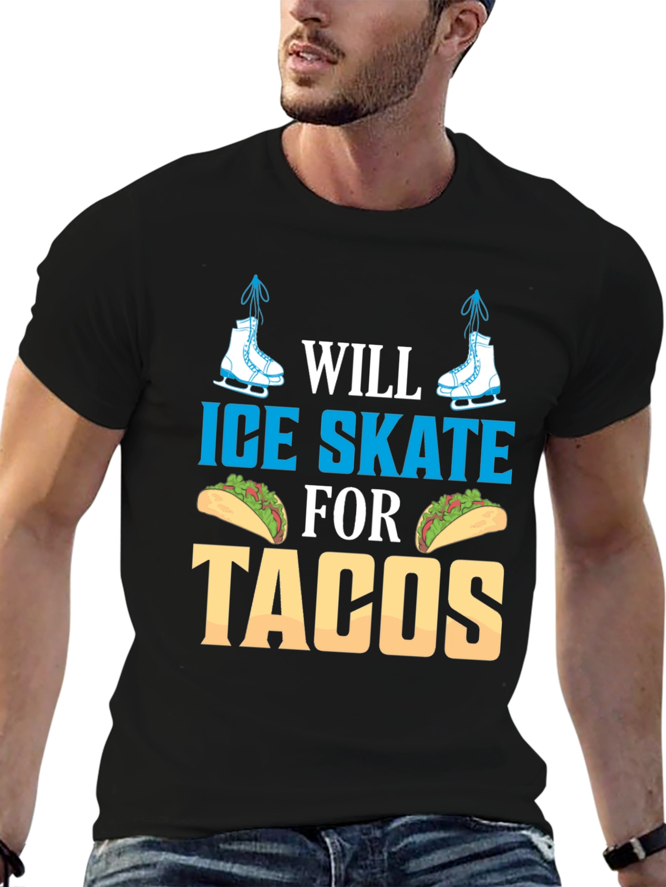 Ice Skate for Tacos Graphic Tee
