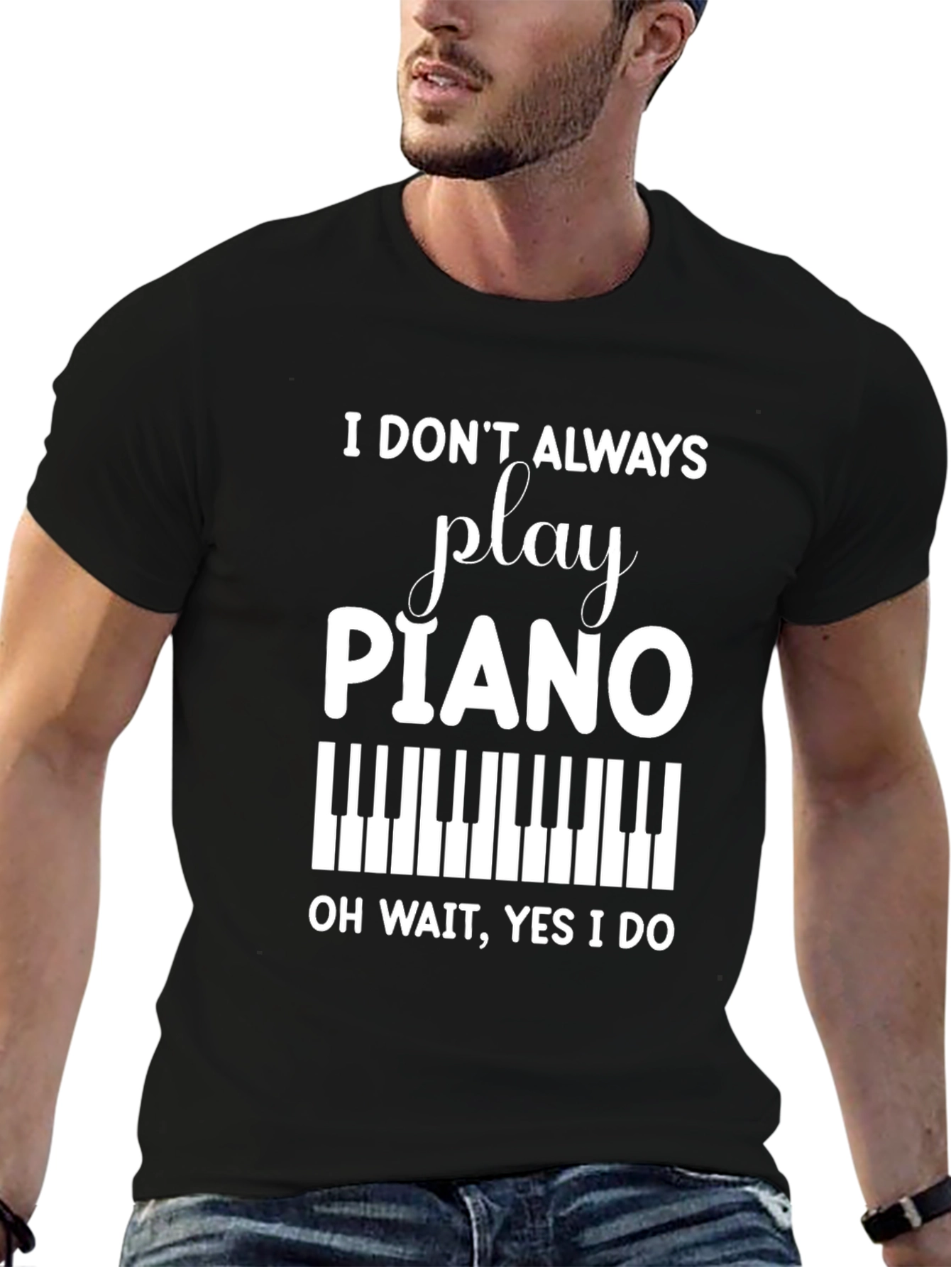 Play Piano T-Shirt - Funny Musician Tee