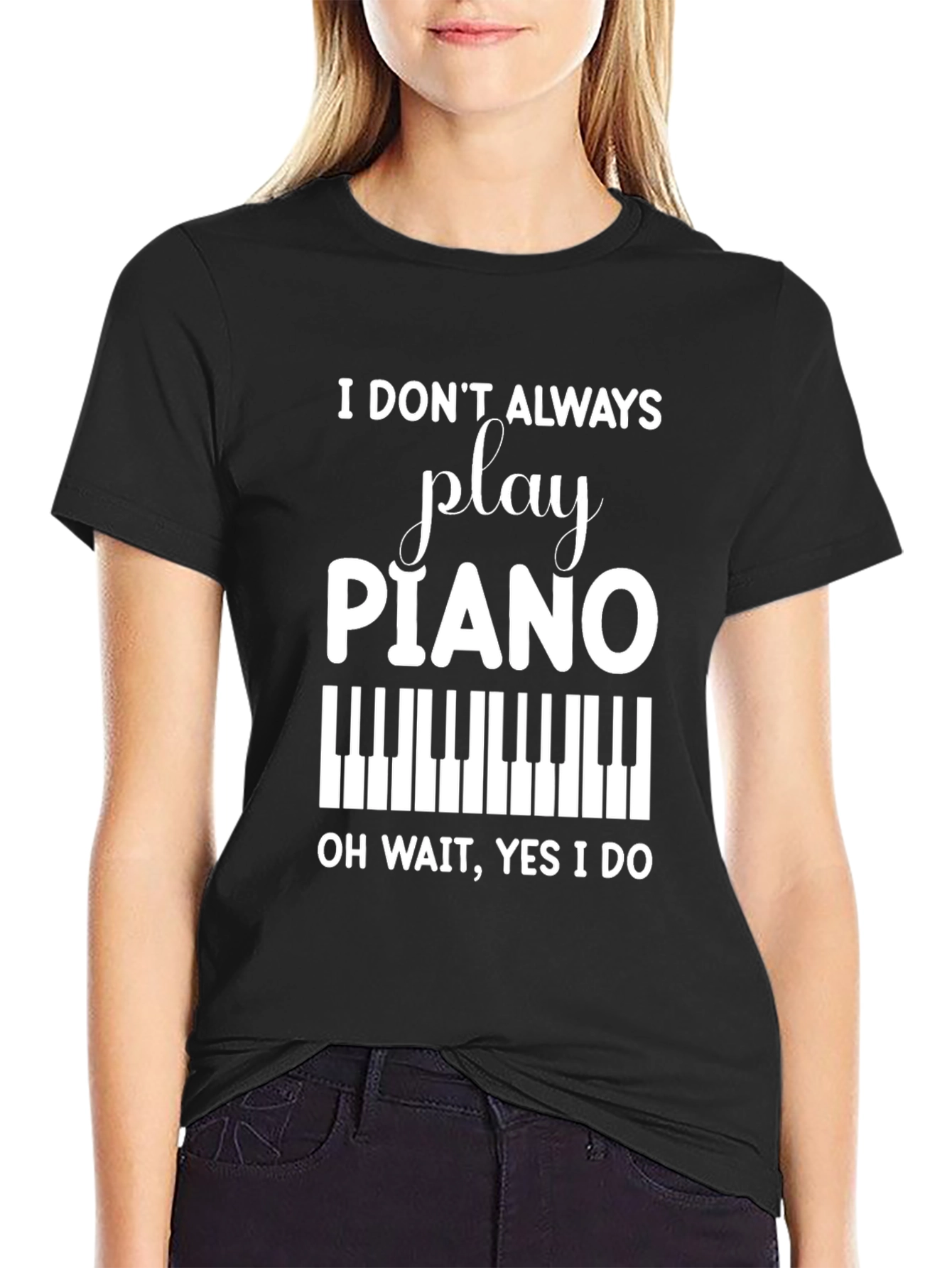Play Piano T-Shirt - Funny Musician Tee