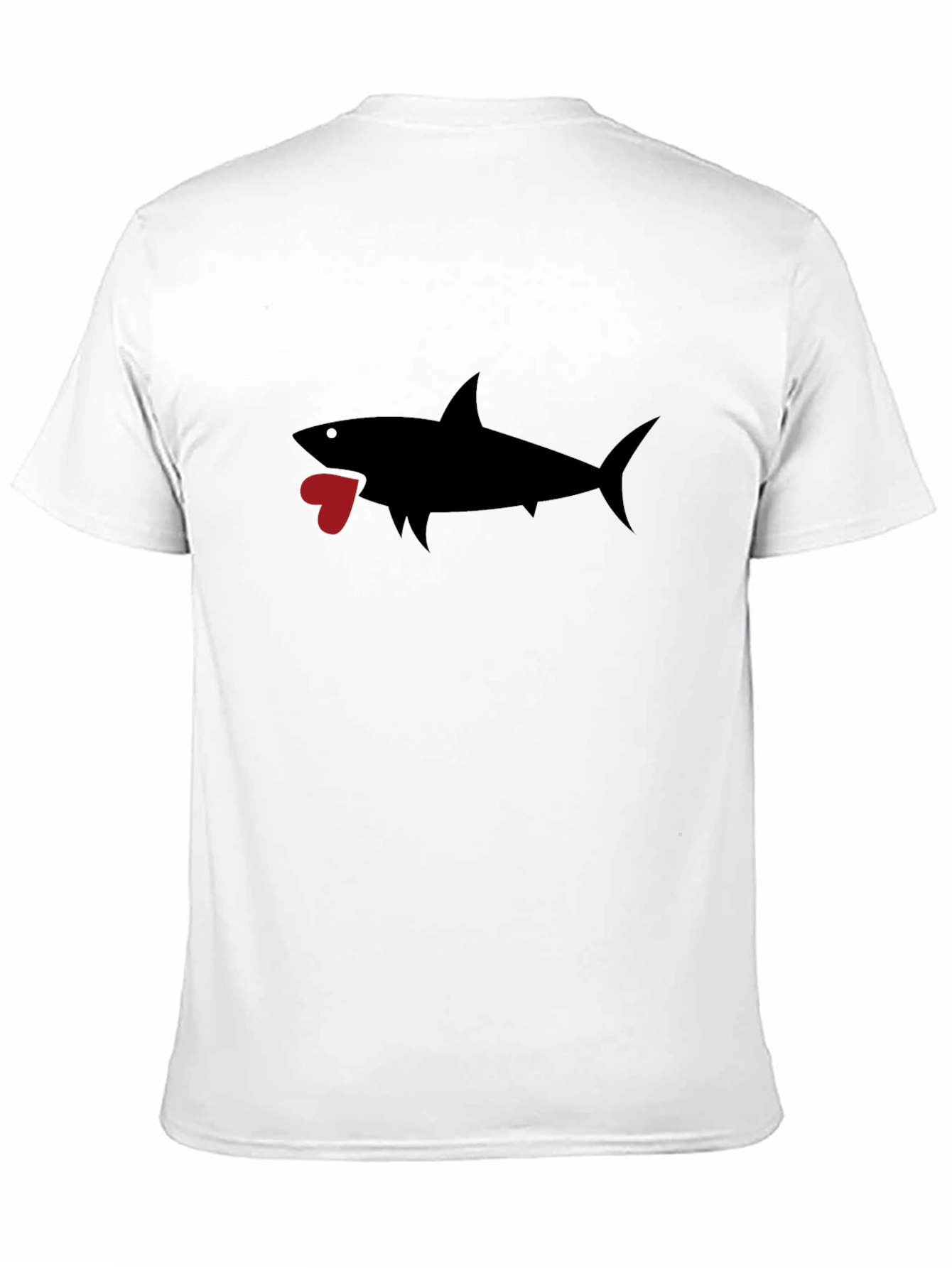 Shark Heart Graphic Black T-Shirt