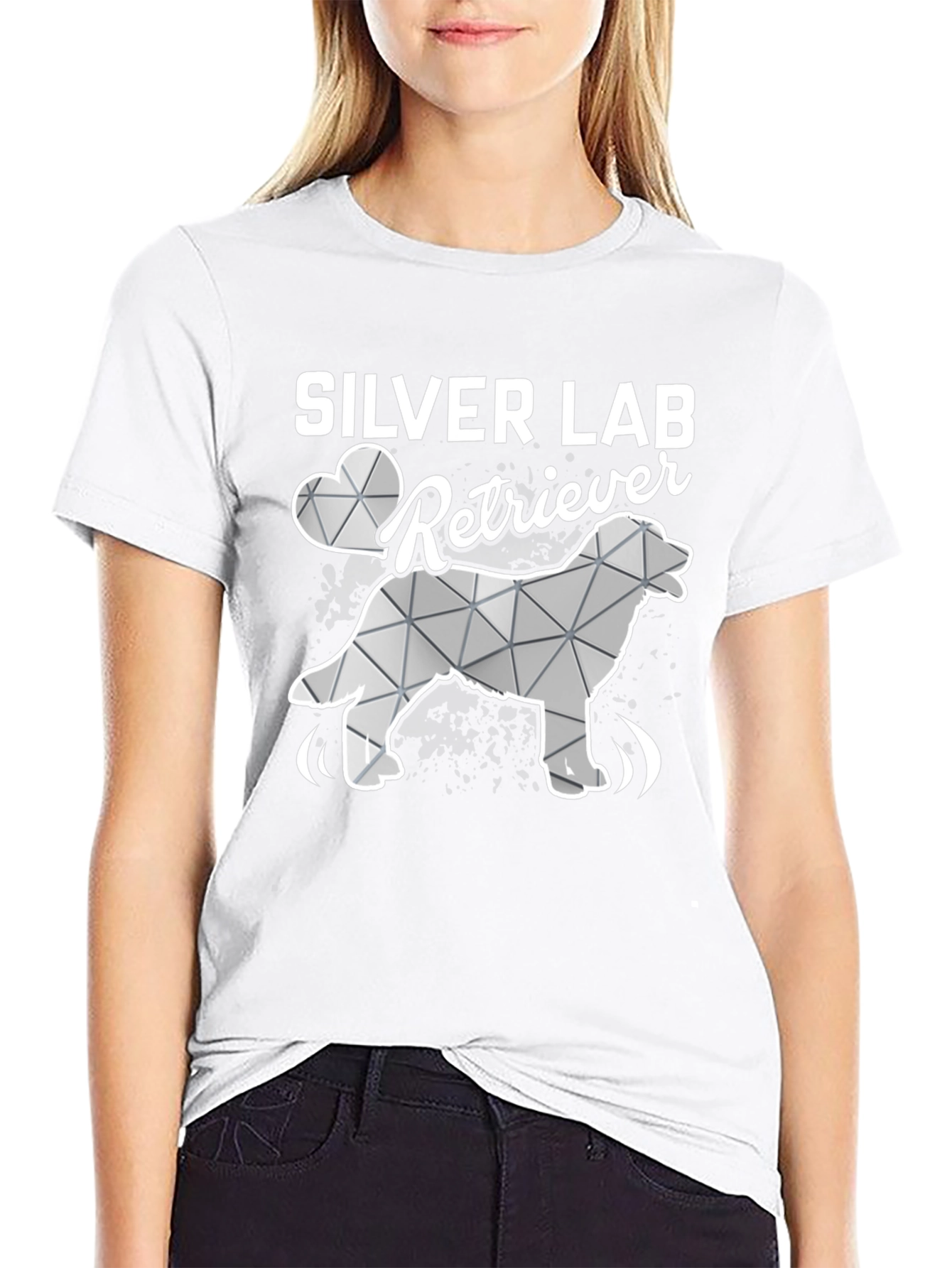 Silver Lab Retriever Graphic T-Shirt