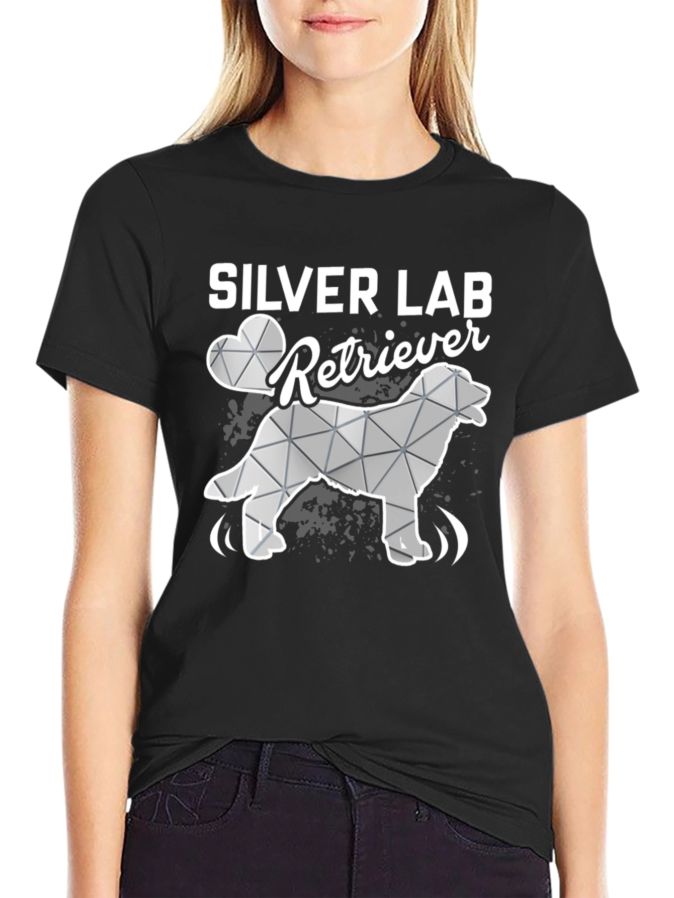 Silver Lab Retriever Graphic T-Shirt