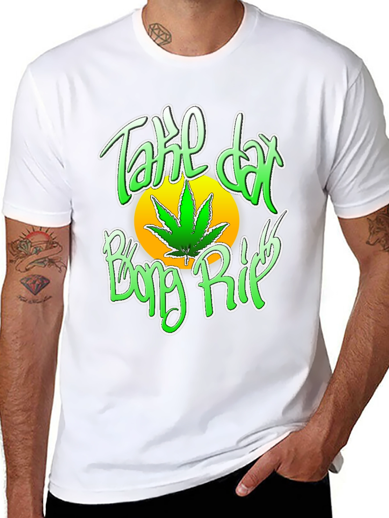 Take Dat Bong Rip T-Shirt - Weed Graphic Tee