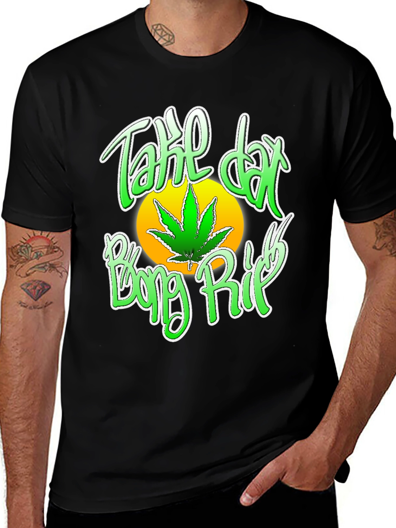 Take Dat Bong Rip T-Shirt - Weed Graphic Tee