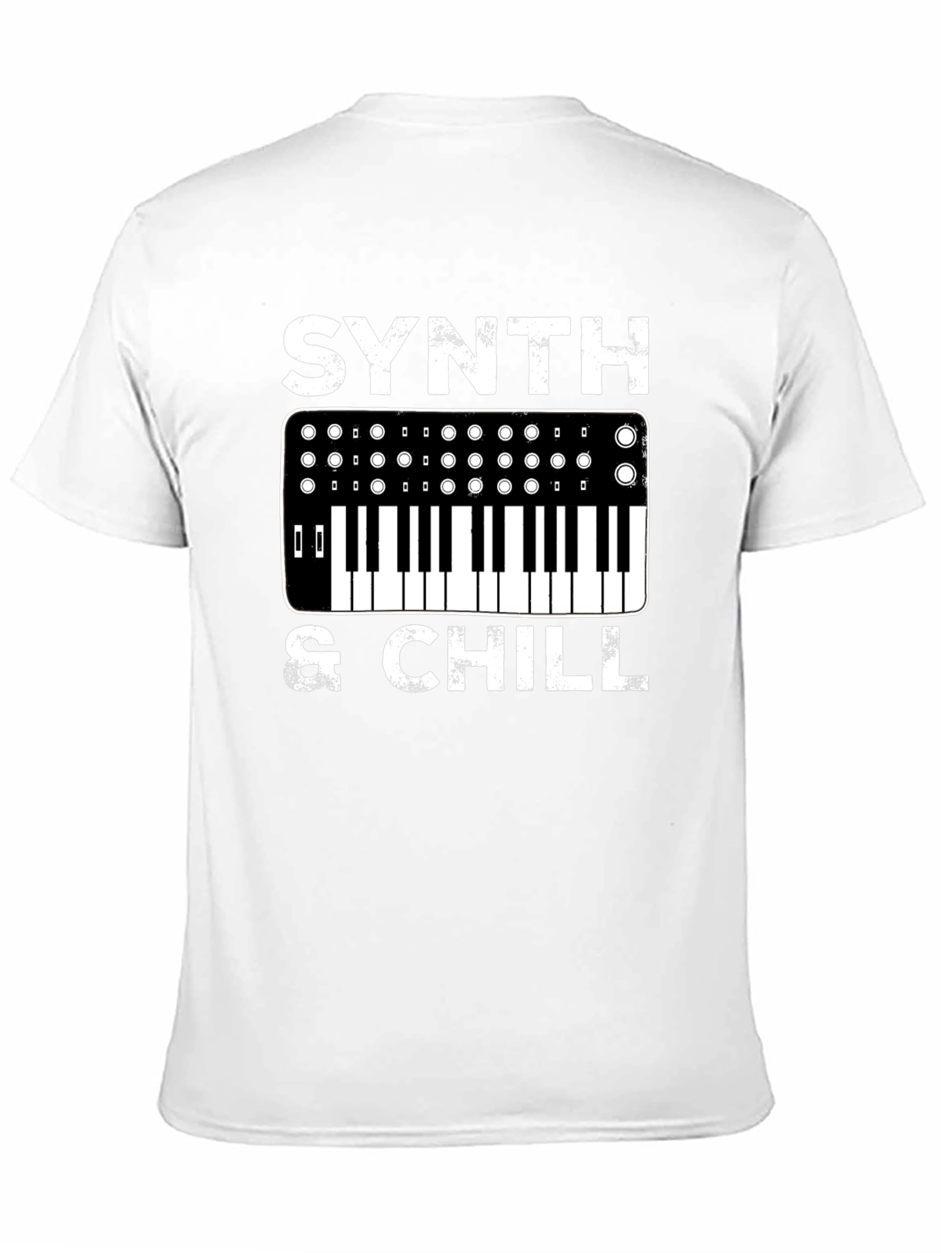 Synth & Chill Graphic T-Shirt - Music Lover Tee