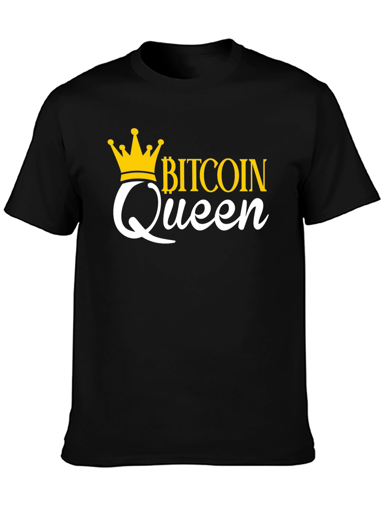 Bitcoin Queen Black Graphic Tee