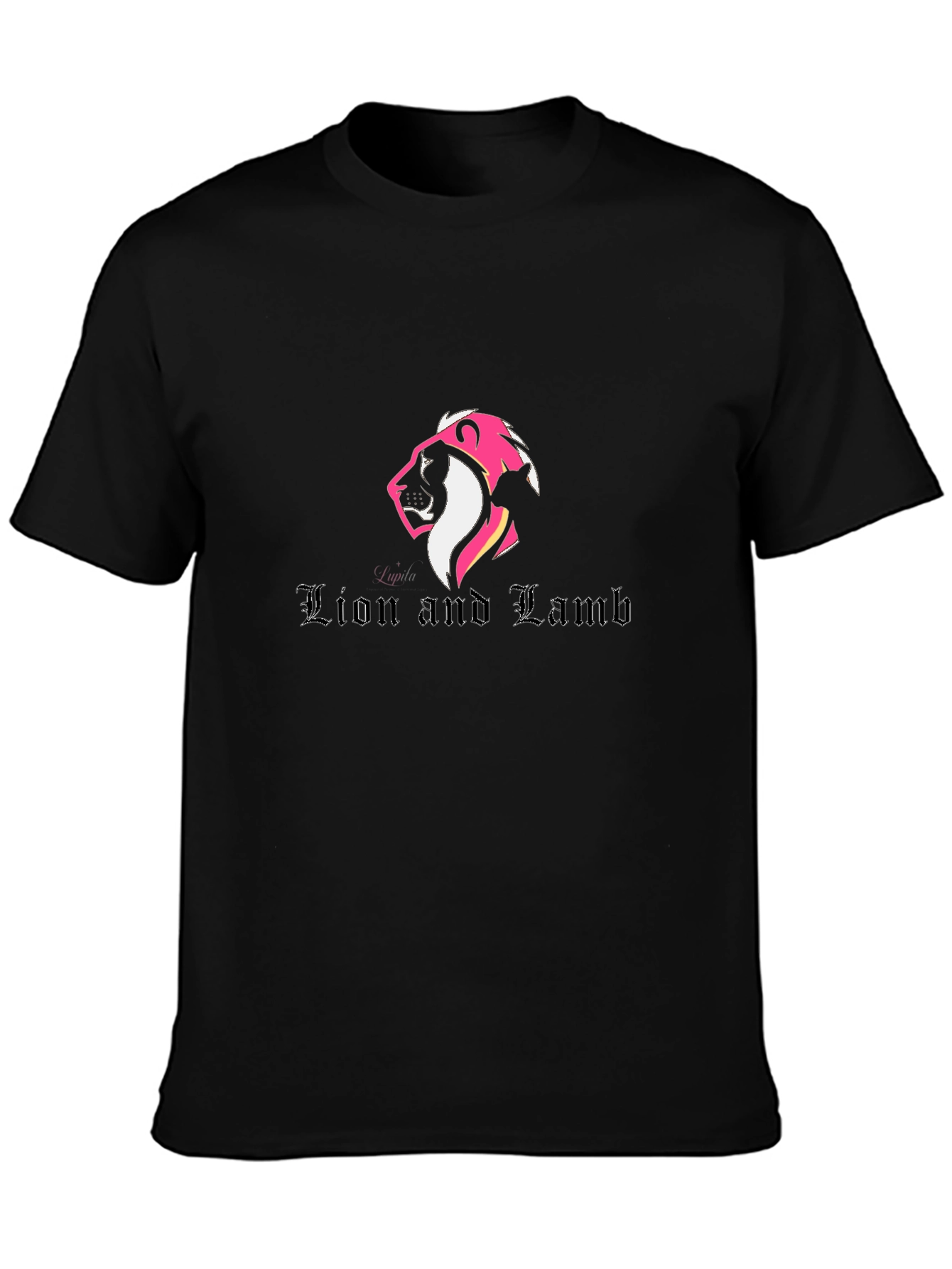 Lion and Lamb Graphic Black Tee
