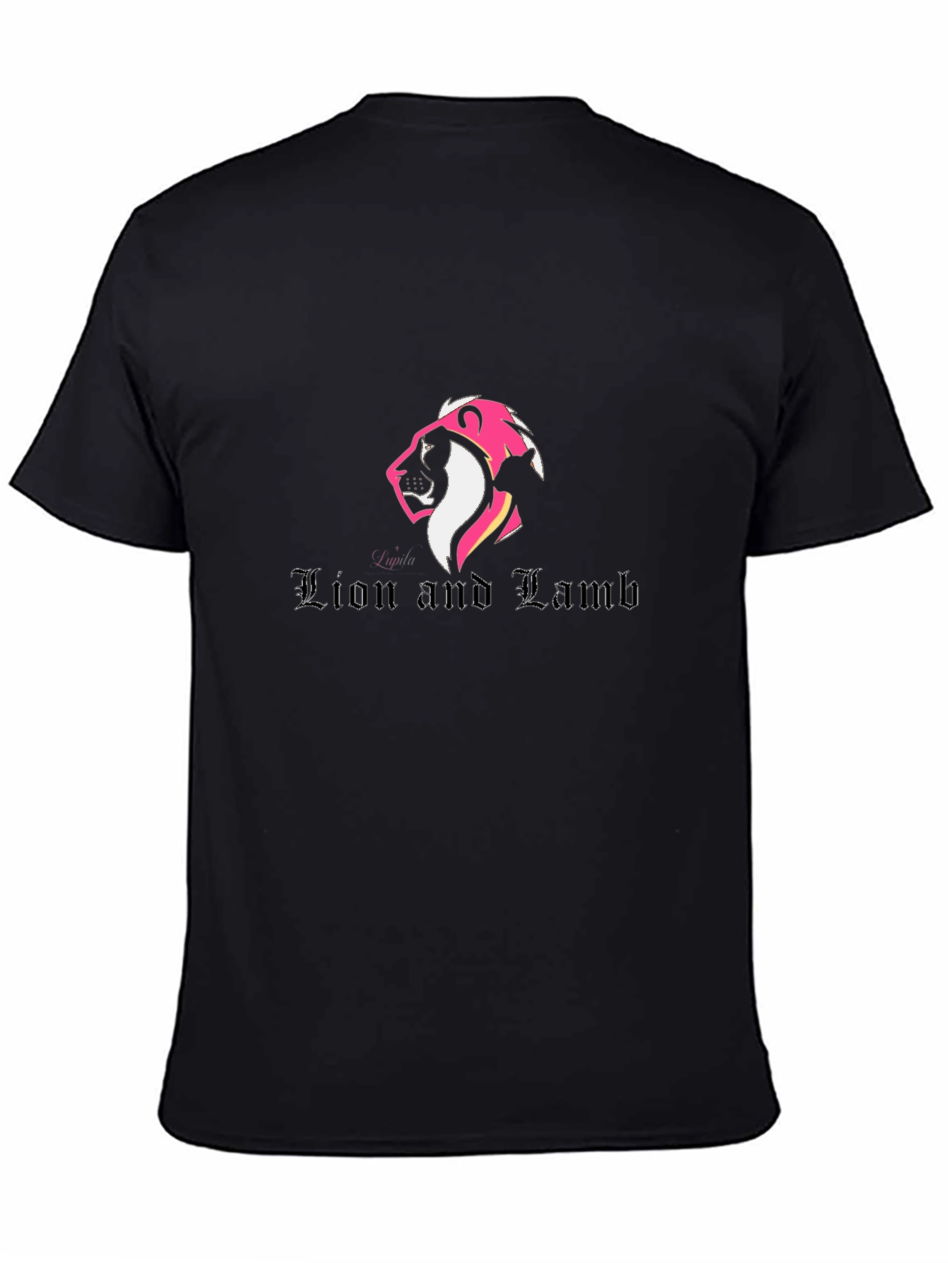 Lion and Lamb Graphic Black Tee