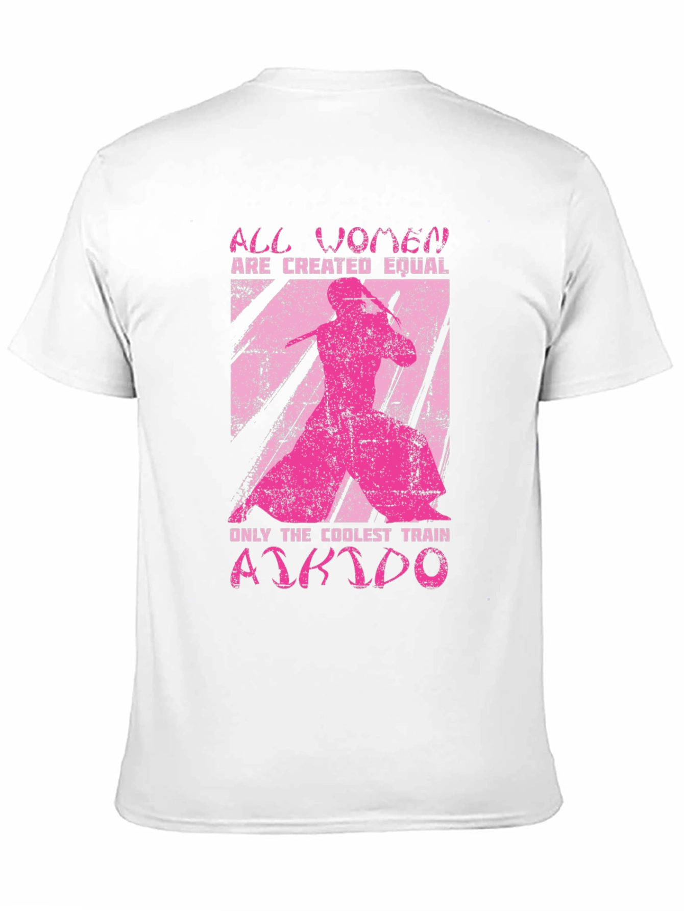 Coolest Women Train Aikido Black T-Shirt