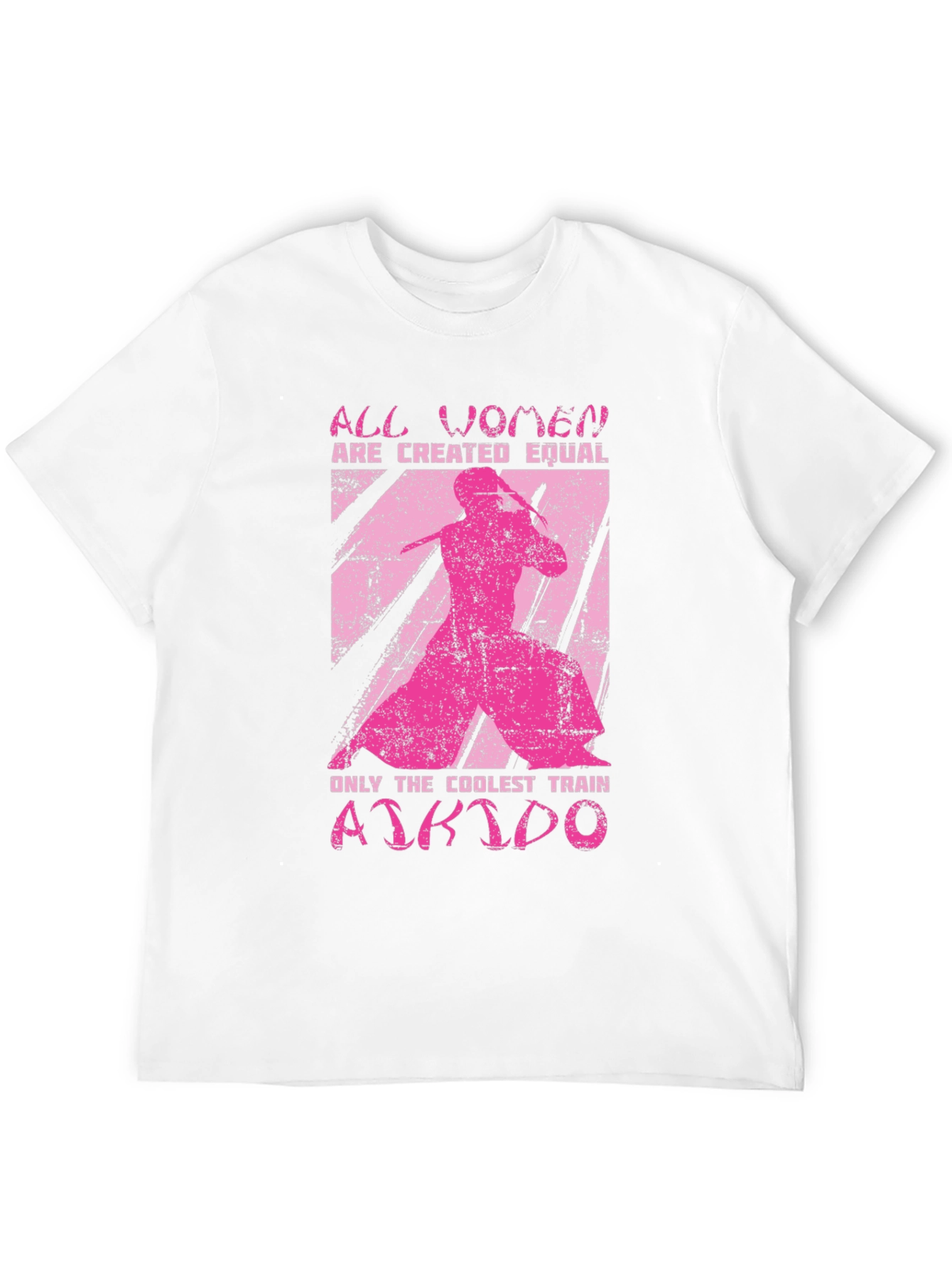 Coolest Women Train Aikido Black T-Shirt