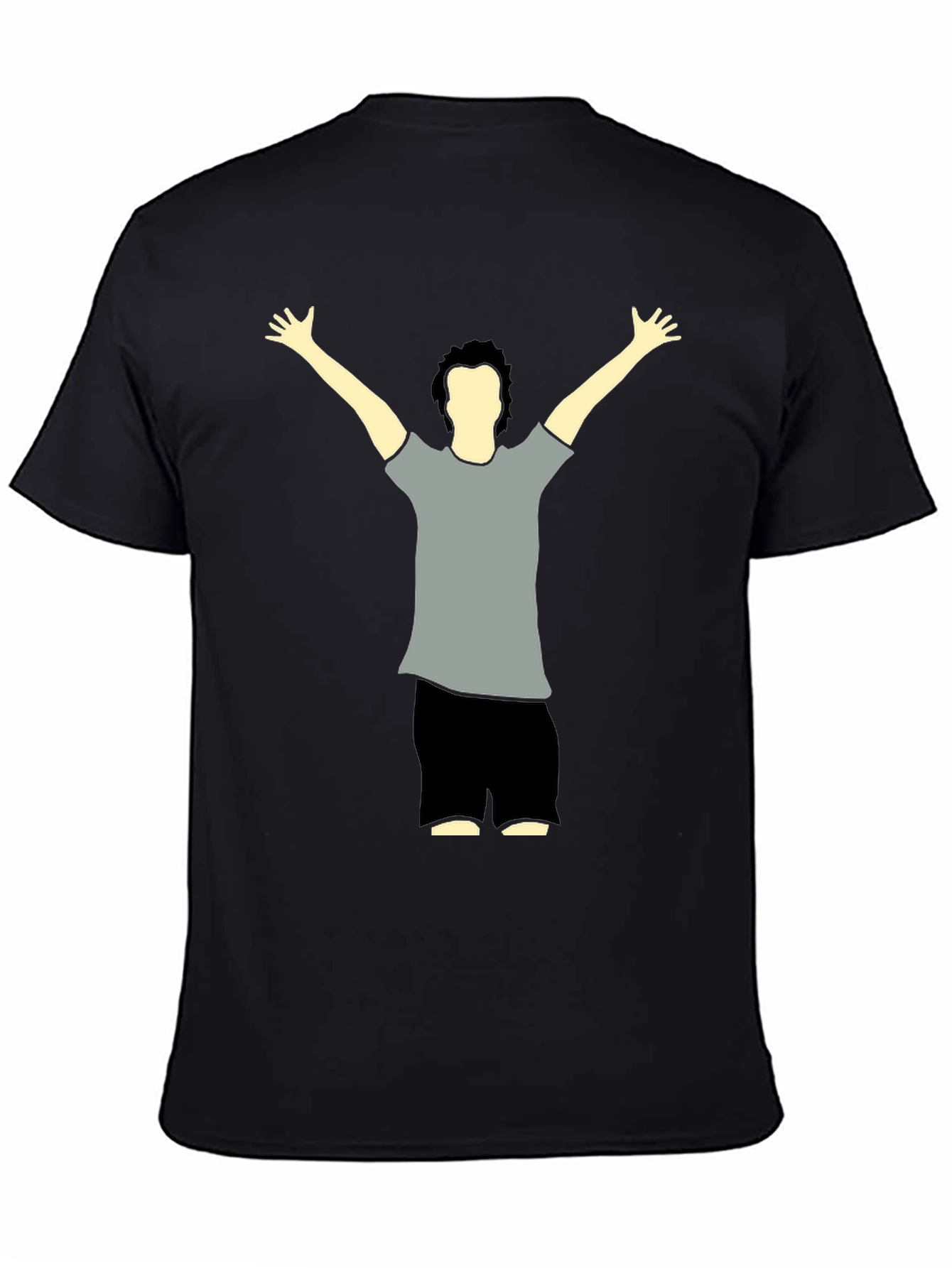 Graphic Tee - Man Raising Arms Design