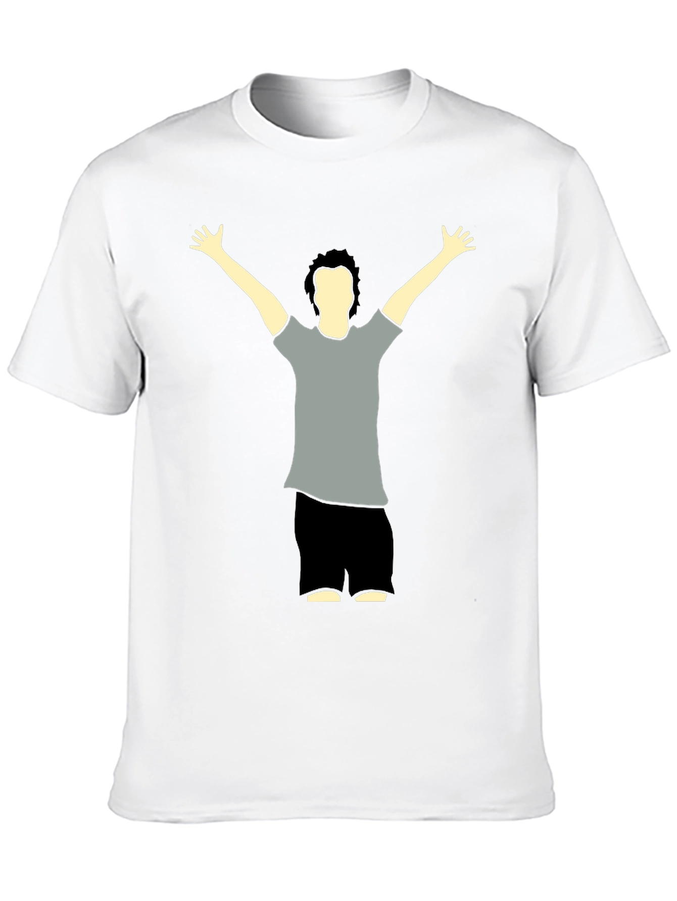Graphic Tee - Man Raising Arms Design