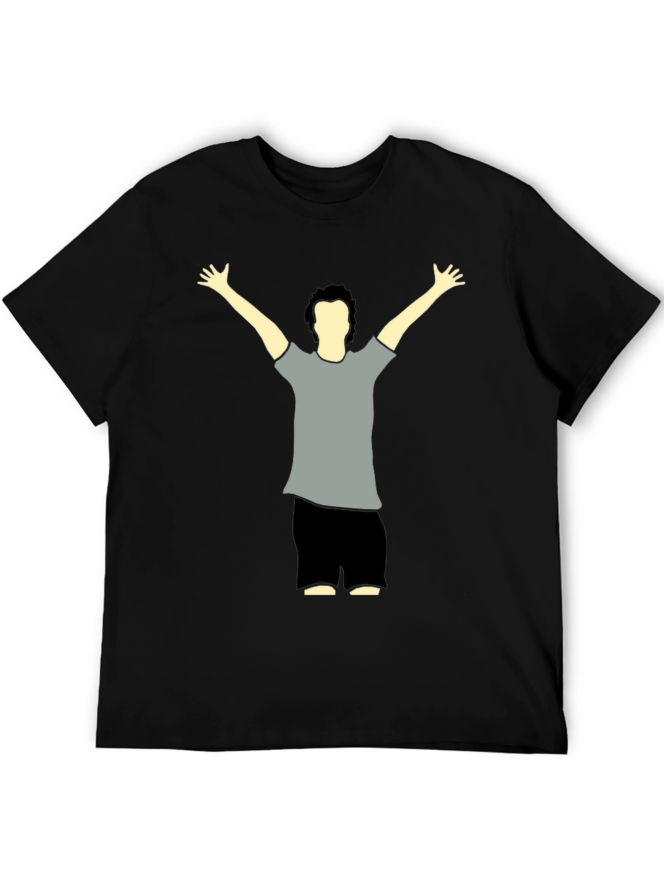 Graphic Tee - Man Raising Arms Design