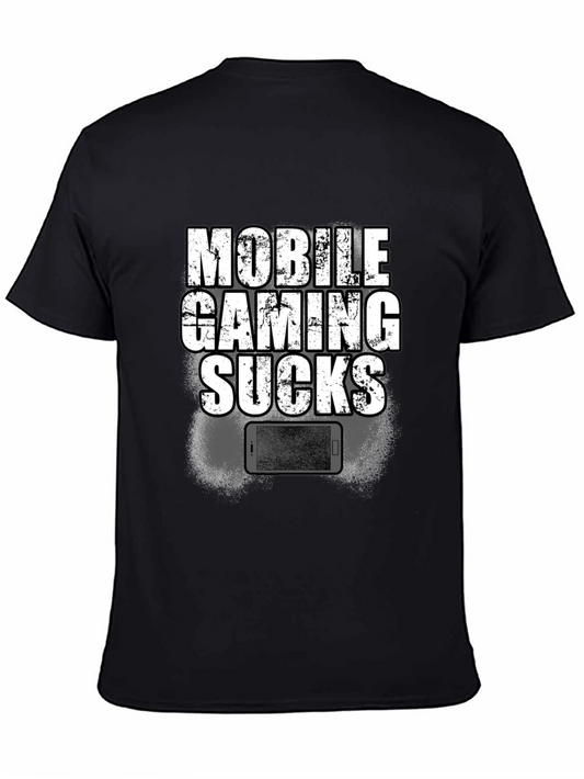 Mobile Gaming Sucks T-Shirt - Funny Gamer Tee