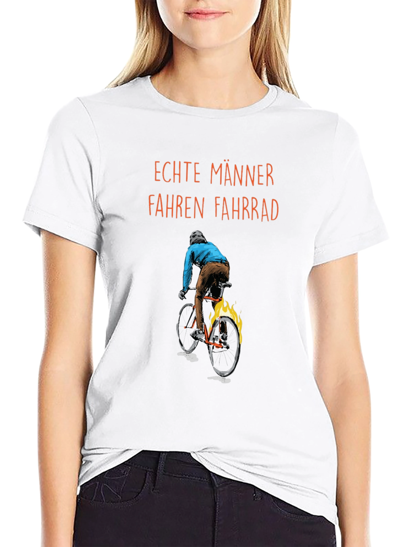 Mens Real Men Ride Bikes Graphic T-Shirt