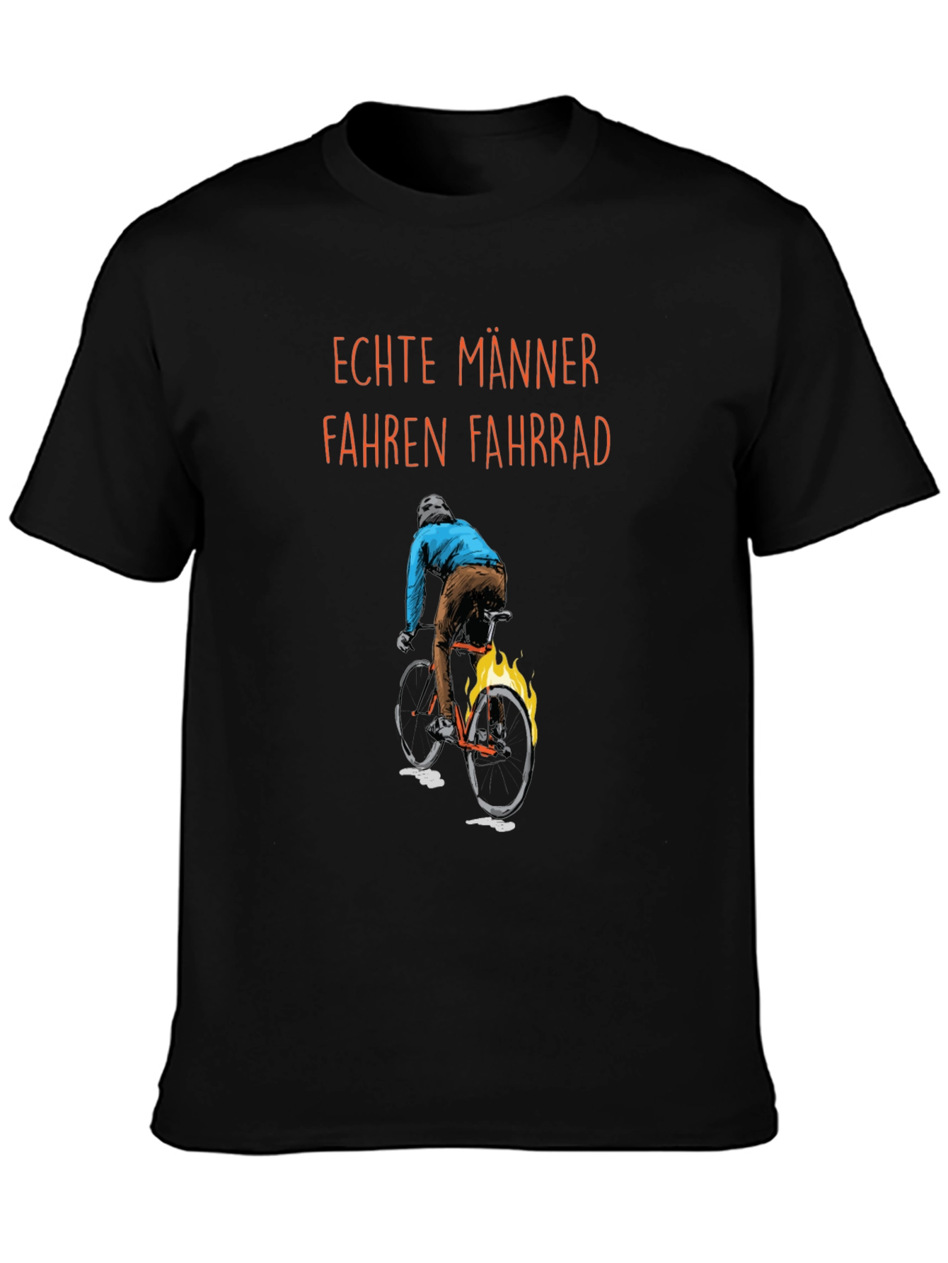 Mens Real Men Ride Bikes Graphic T-Shirt