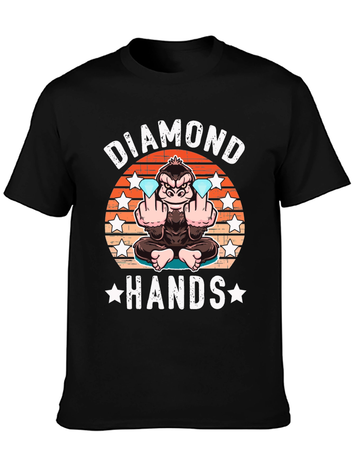 Diamond Hands T-Shirt Ape Graphic Tee
