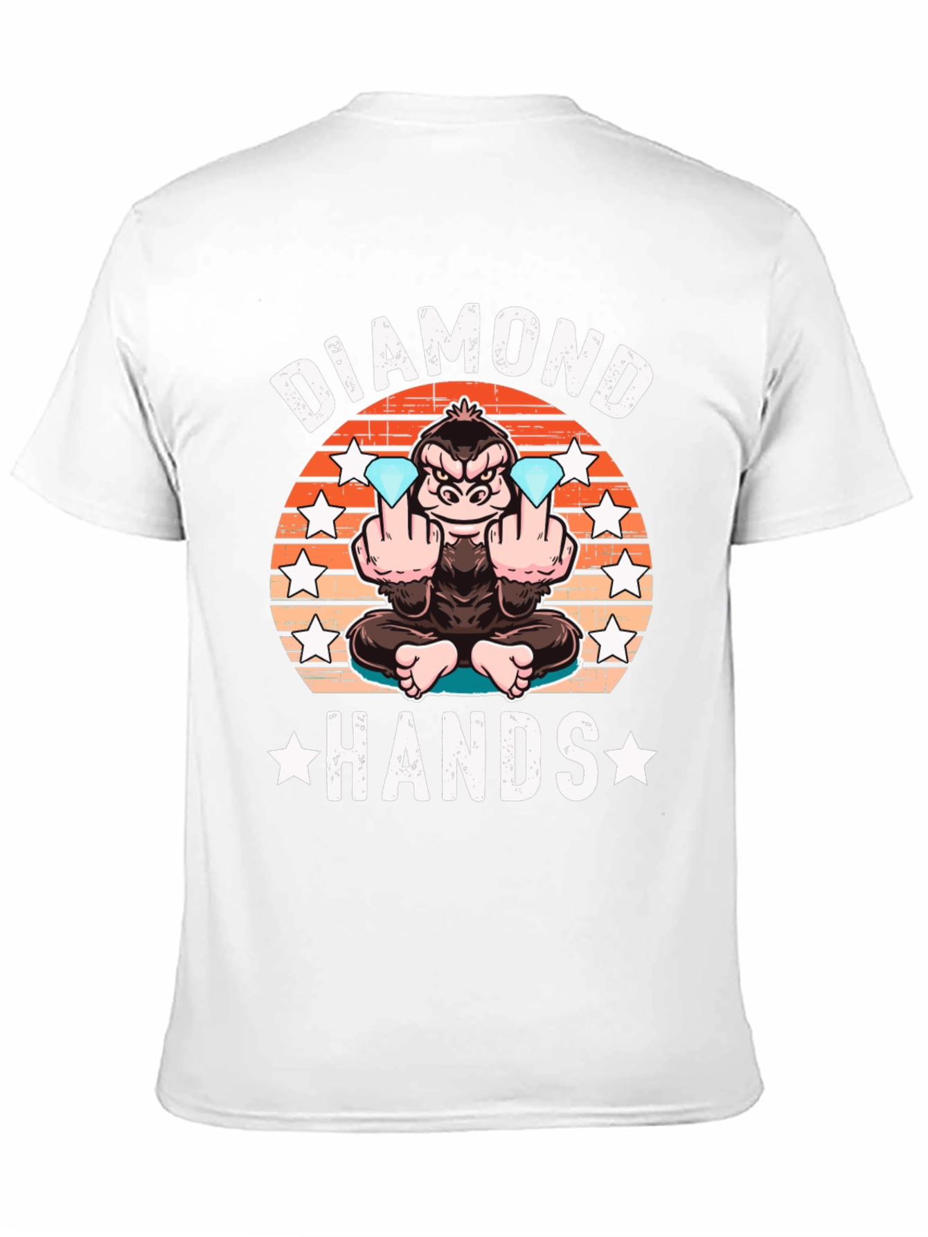 Diamond Hands T-Shirt Ape Graphic Tee