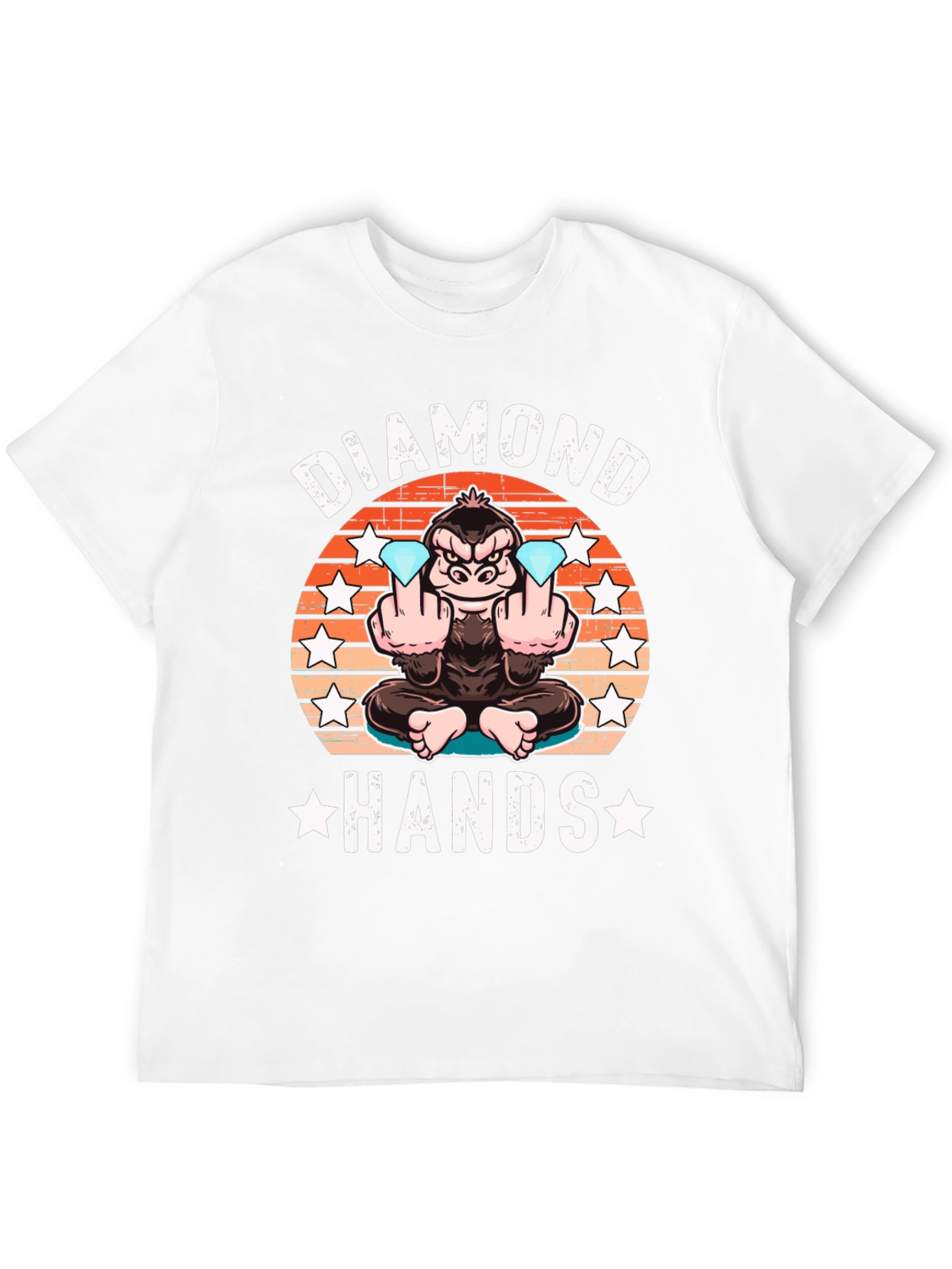 Diamond Hands T-Shirt Ape Graphic Tee