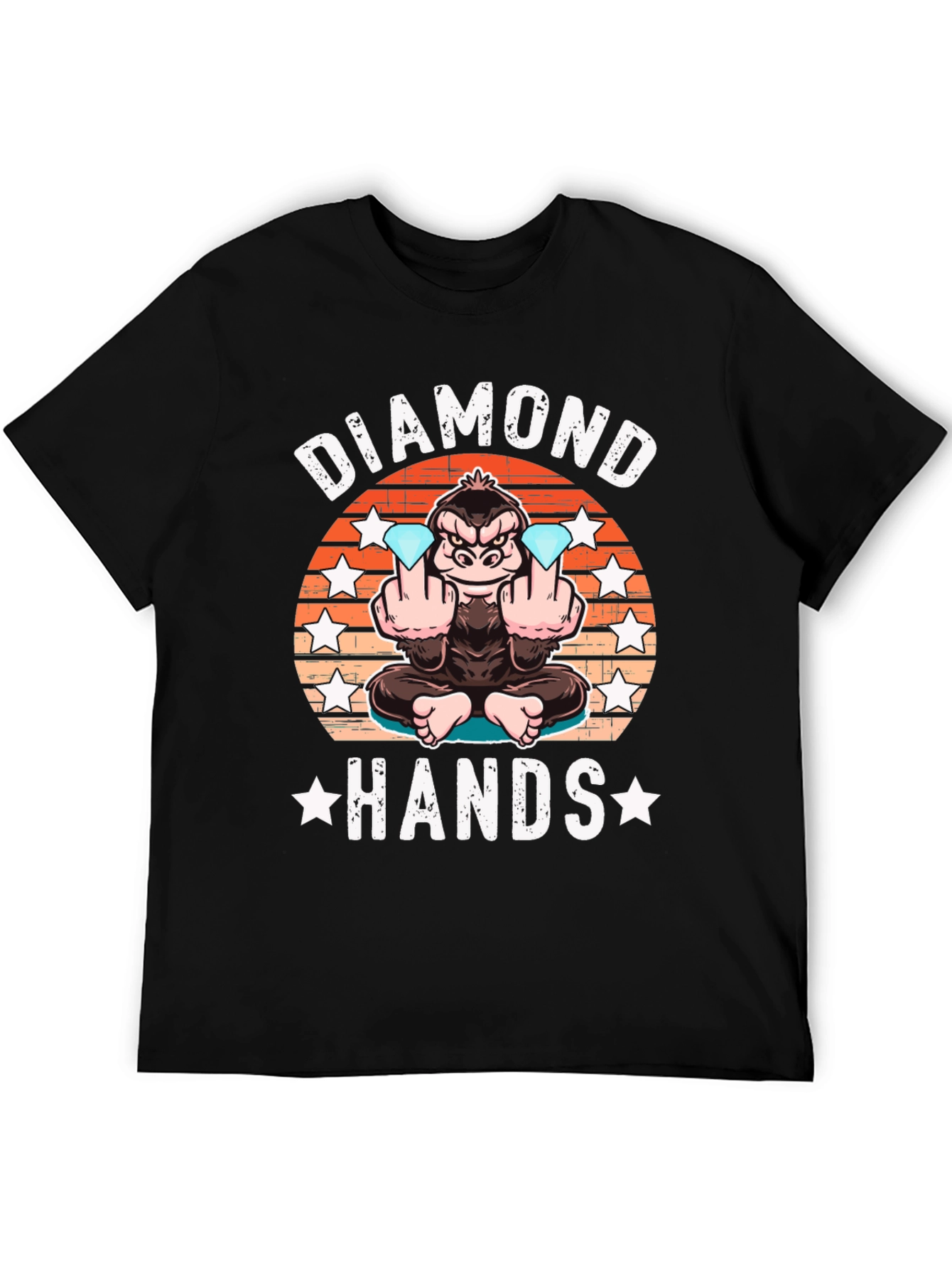 Diamond Hands T-Shirt Ape Graphic Tee