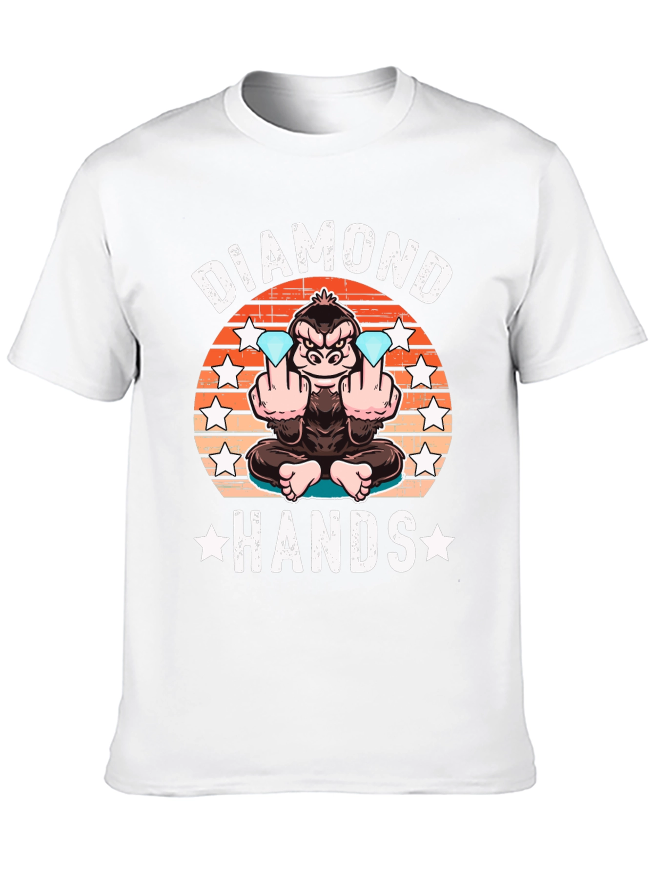 Diamond Hands T-Shirt Ape Graphic Tee