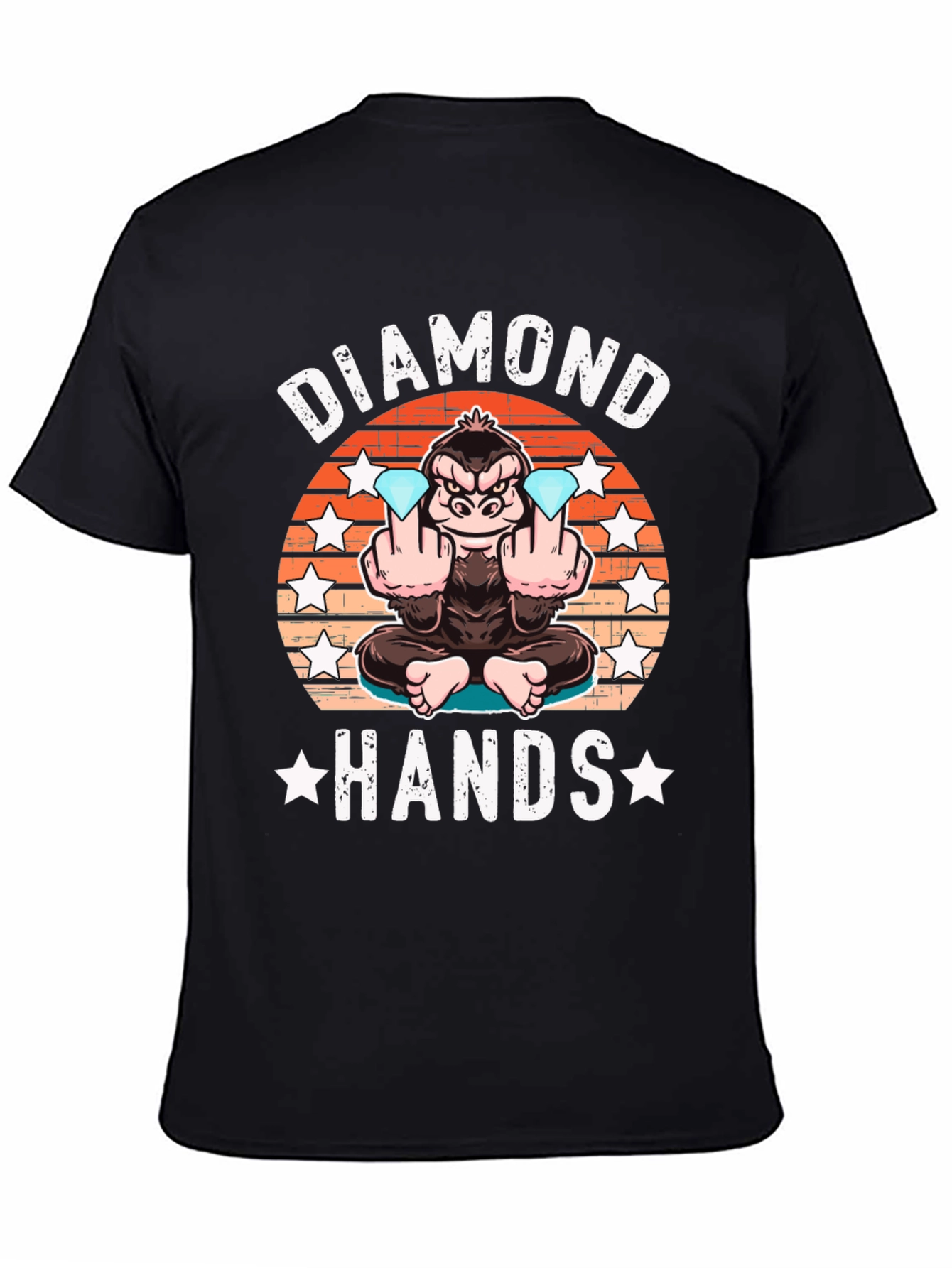 Diamond Hands T-Shirt Ape Graphic Tee