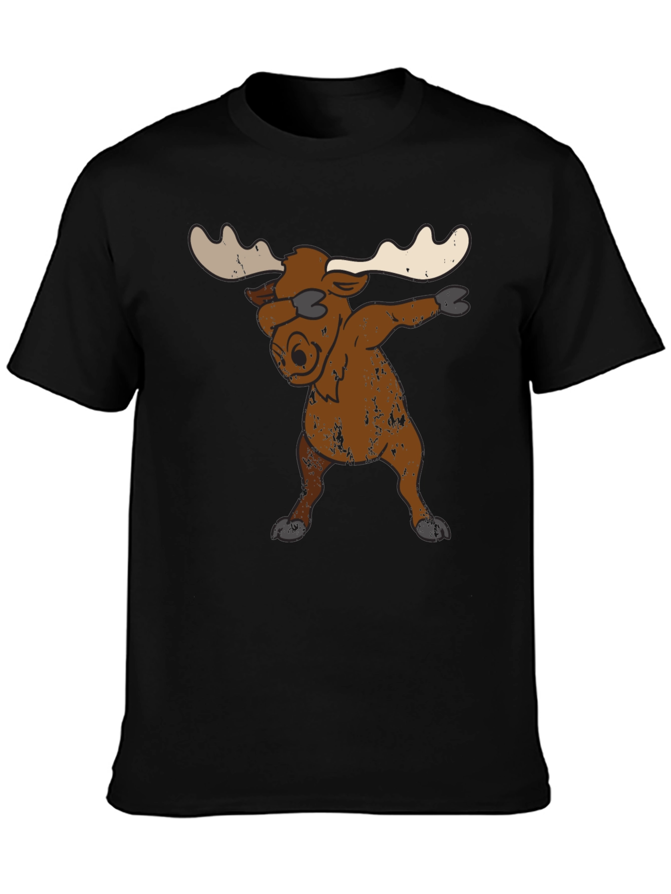 Dabbing Moose Graphic Tee - Unique Animal T-Shirt