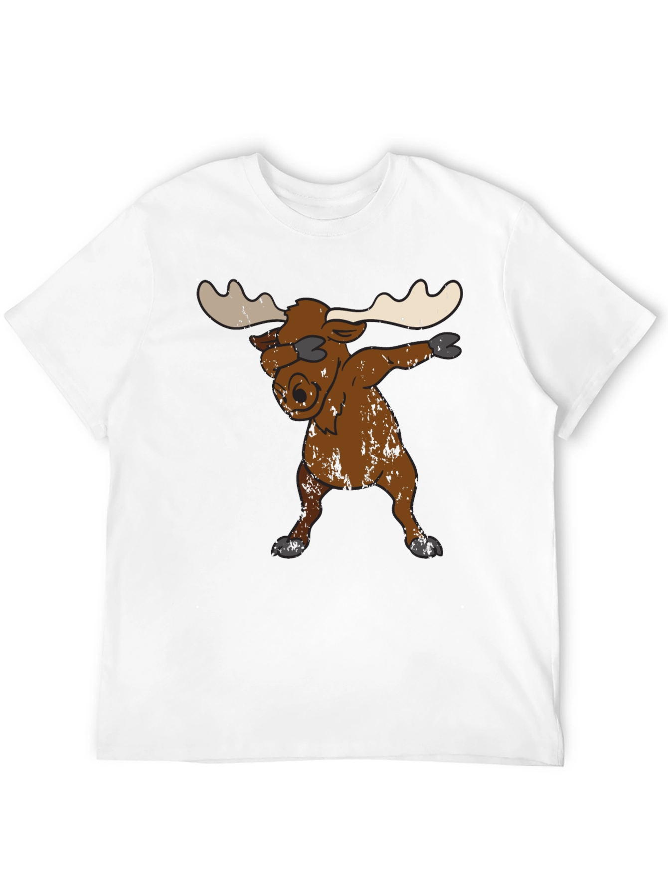Dabbing Moose Graphic Tee - Unique Animal T-Shirt