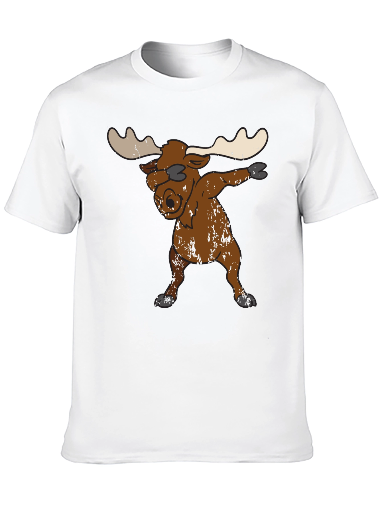 Dabbing Moose Graphic Tee - Unique Animal T-Shirt