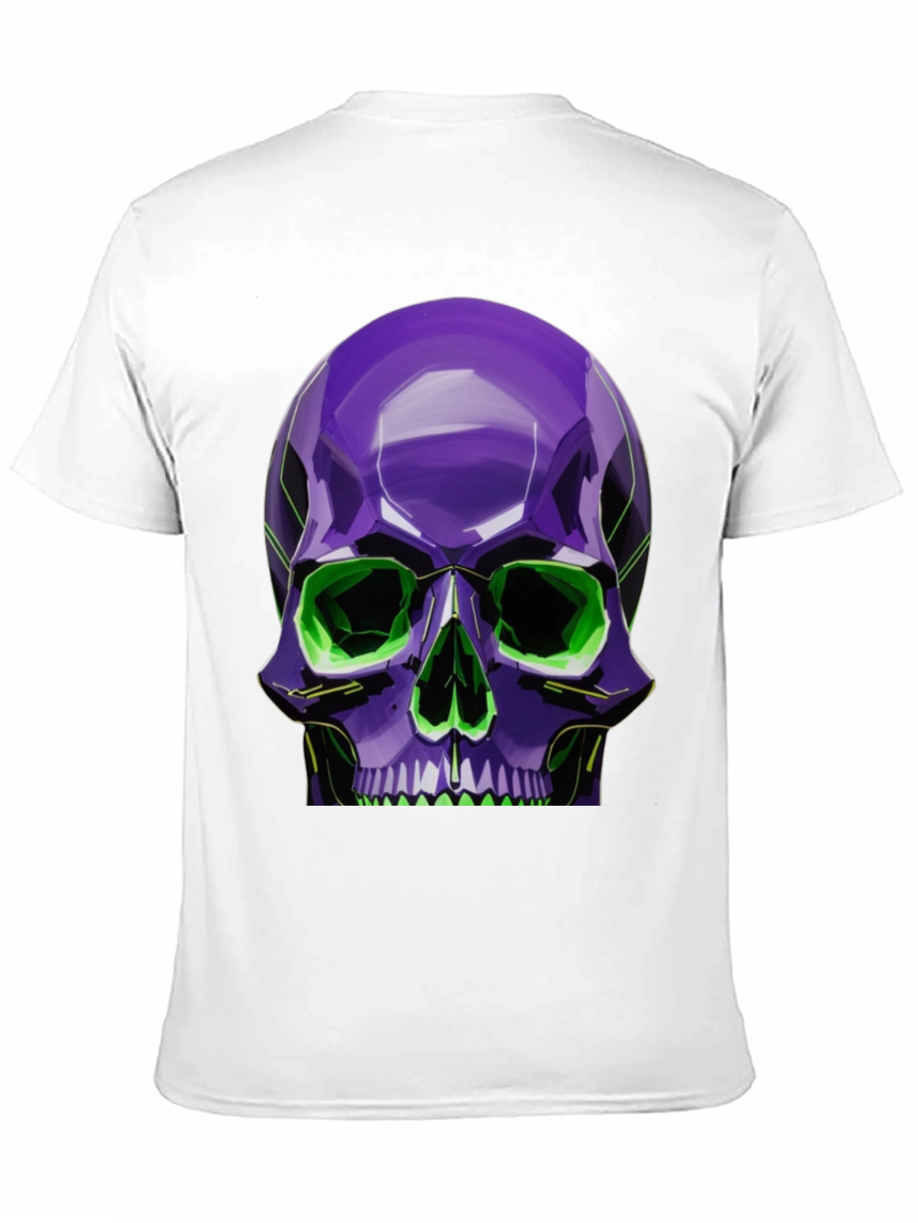 Neon Skull Graphic Tee - Stylish Bold Design