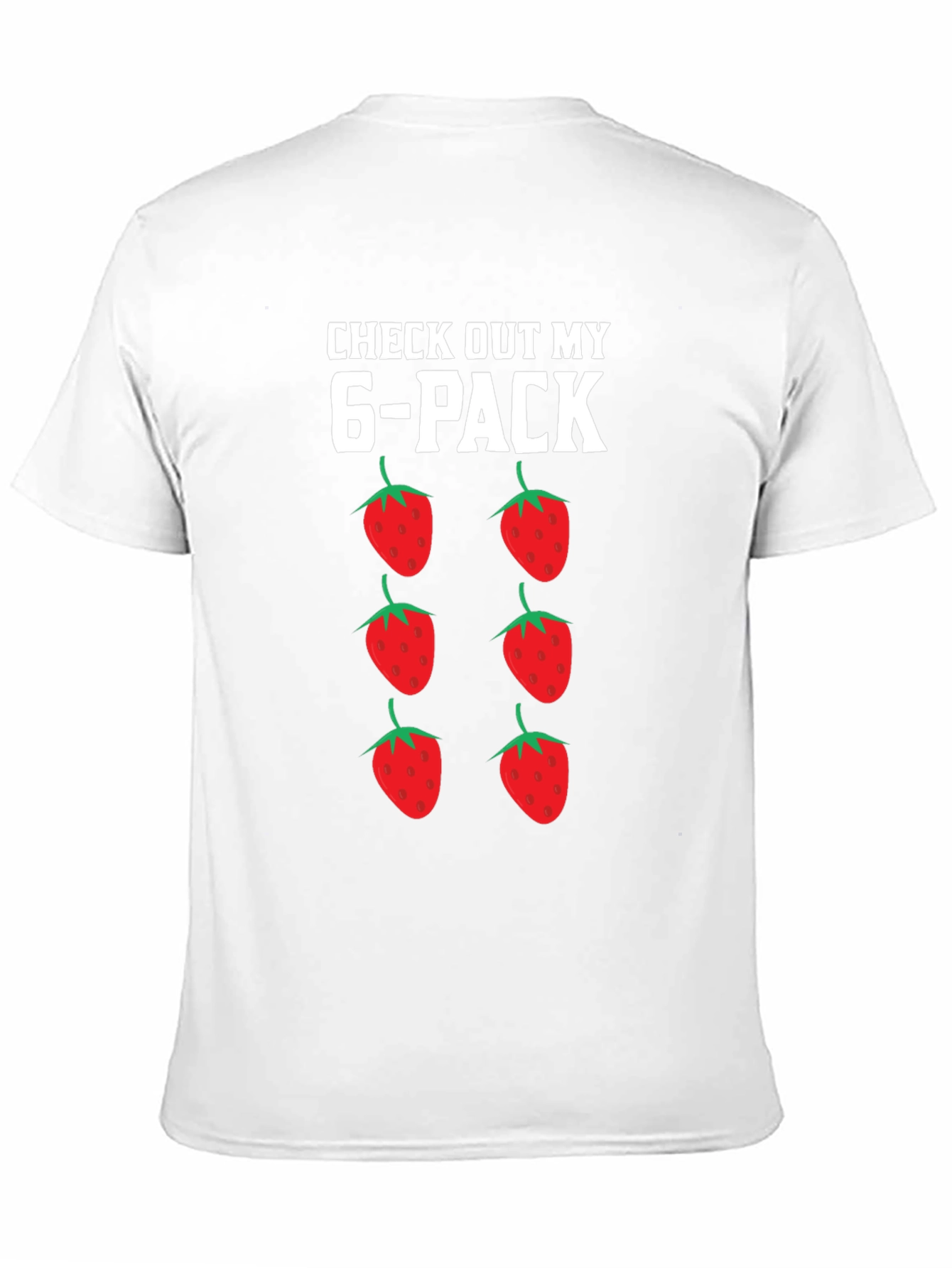 Funny Strawberry 6-Pack Graphic T-Shirt