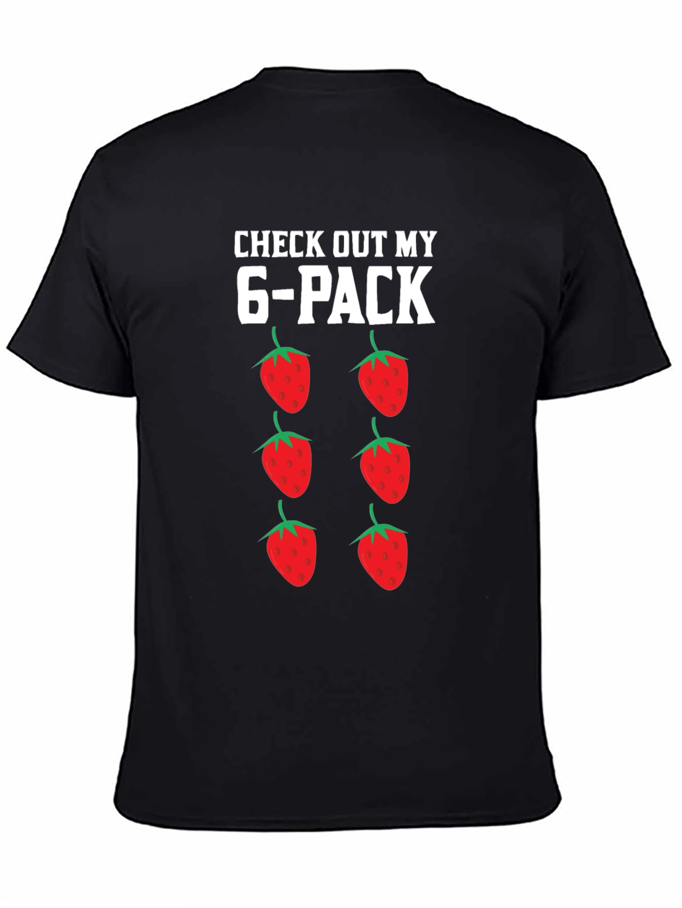 Funny Strawberry 6-Pack Graphic T-Shirt