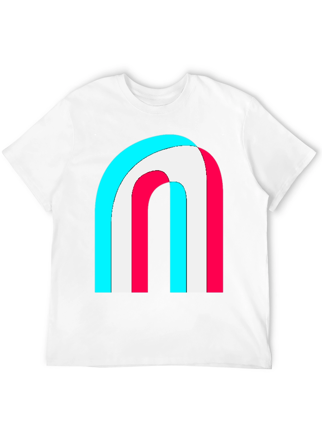 Retro Rainbow Arch Graphic Tee - Stylish Comfort