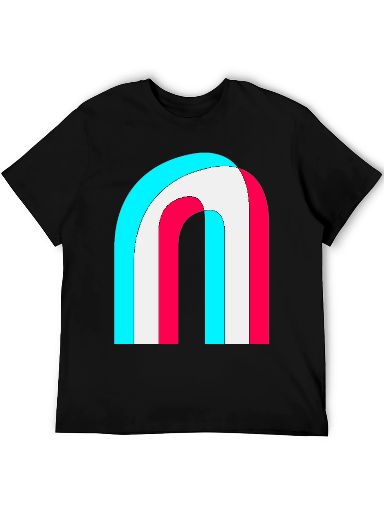 Retro Rainbow Arch Graphic Tee - Stylish Comfort