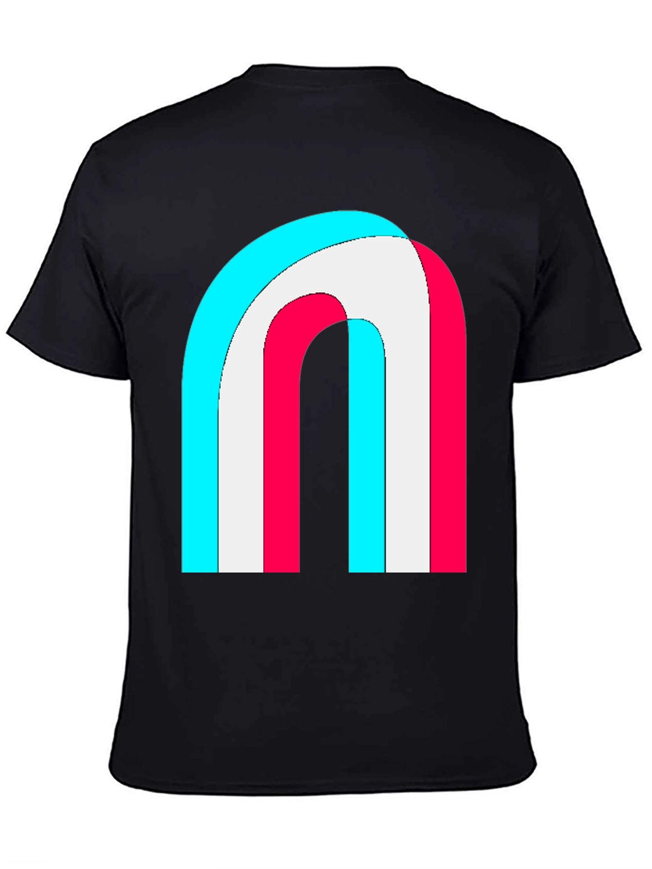 Retro Rainbow Arch Graphic Tee - Stylish Comfort
