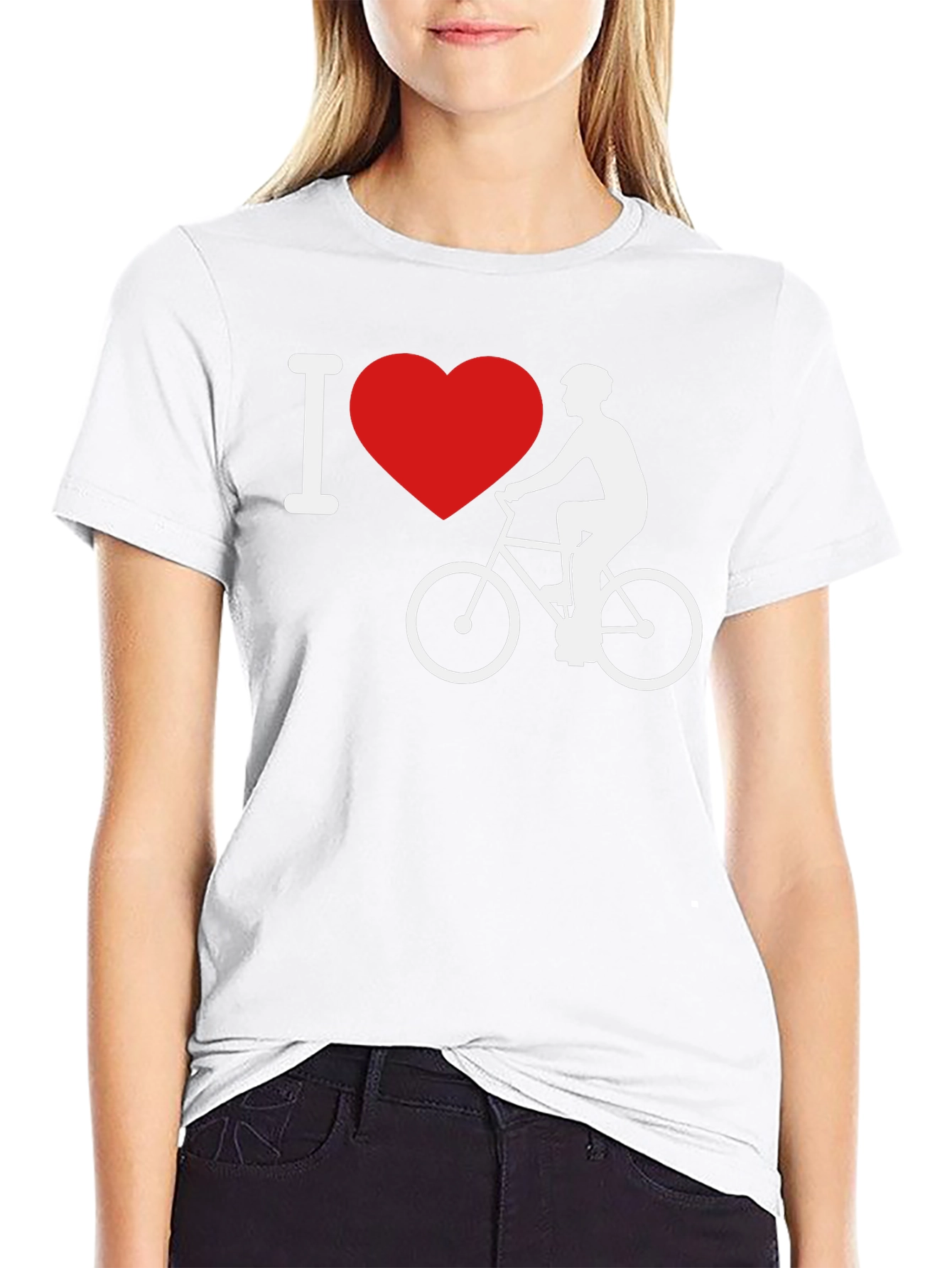 I Love Cycling T-Shirt - Black Cotton Tee