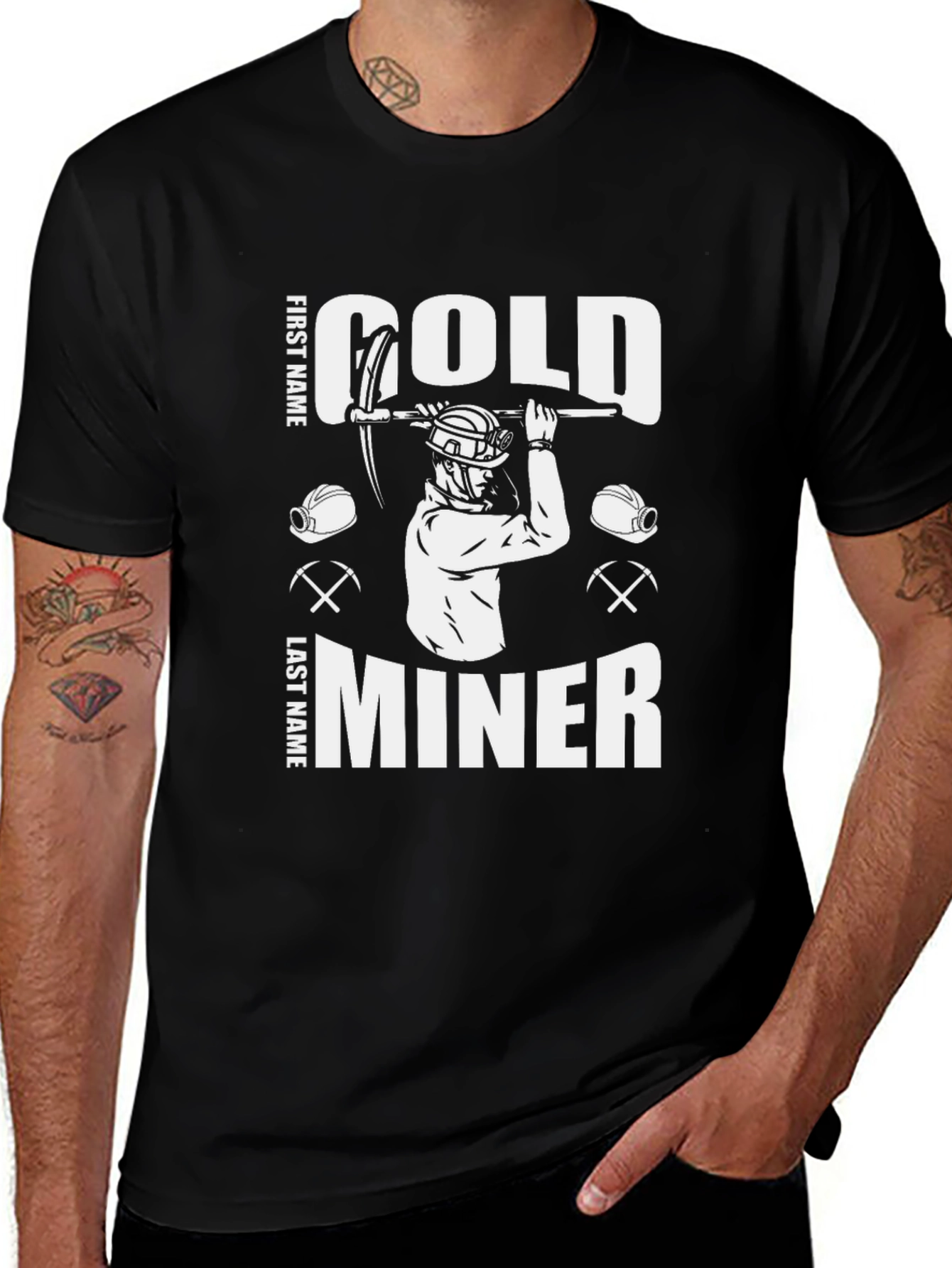 Gold Miner Graphic T-Shirt - Novelty Tee