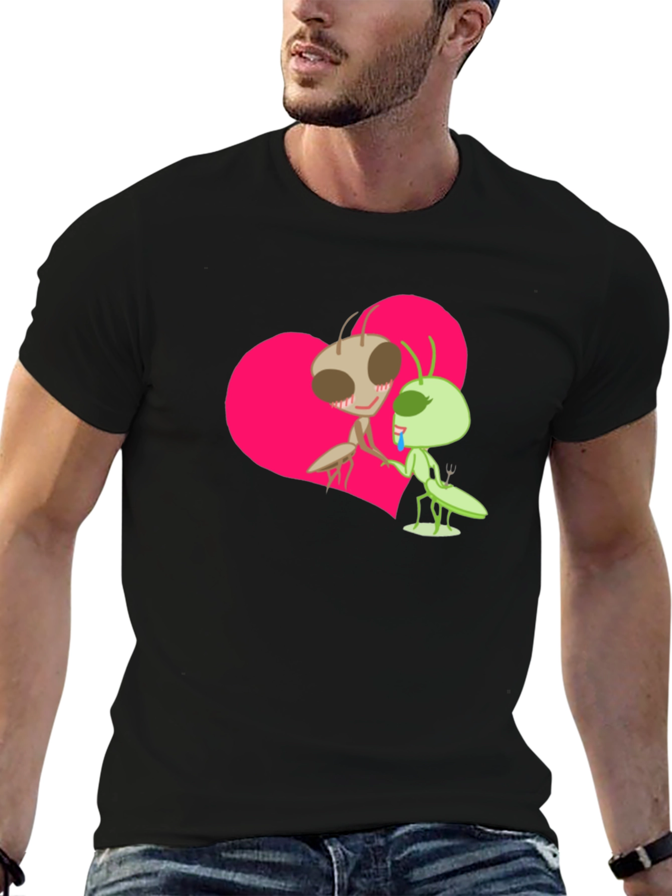 Cartoon Ants In Love Graphic Tee