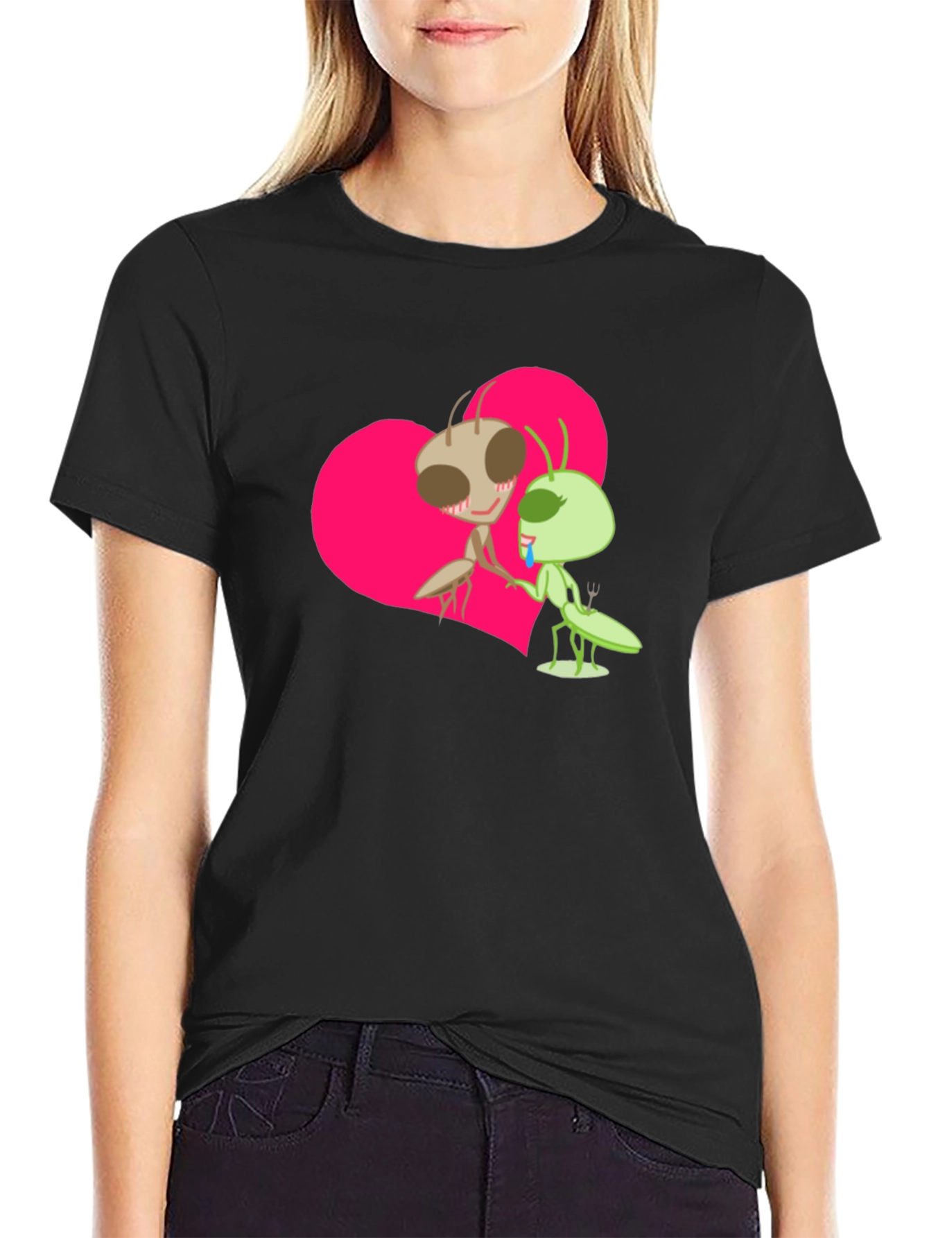Cartoon Ants In Love Graphic Tee